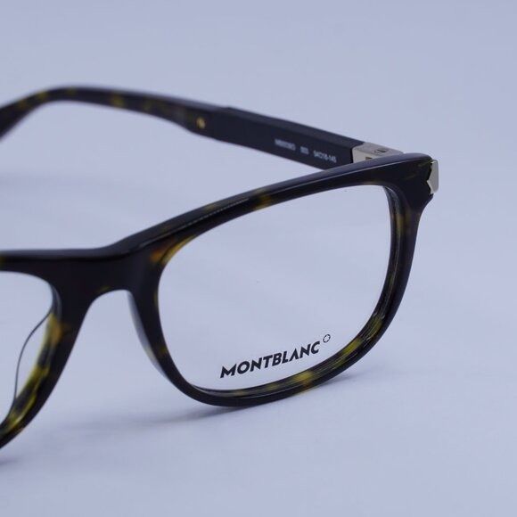 Montblanc Montblanc MB0036O 003 Eyeglasses Havana 54mm Rectangle Frame Size ONE SIZE - 3 Thumbnail