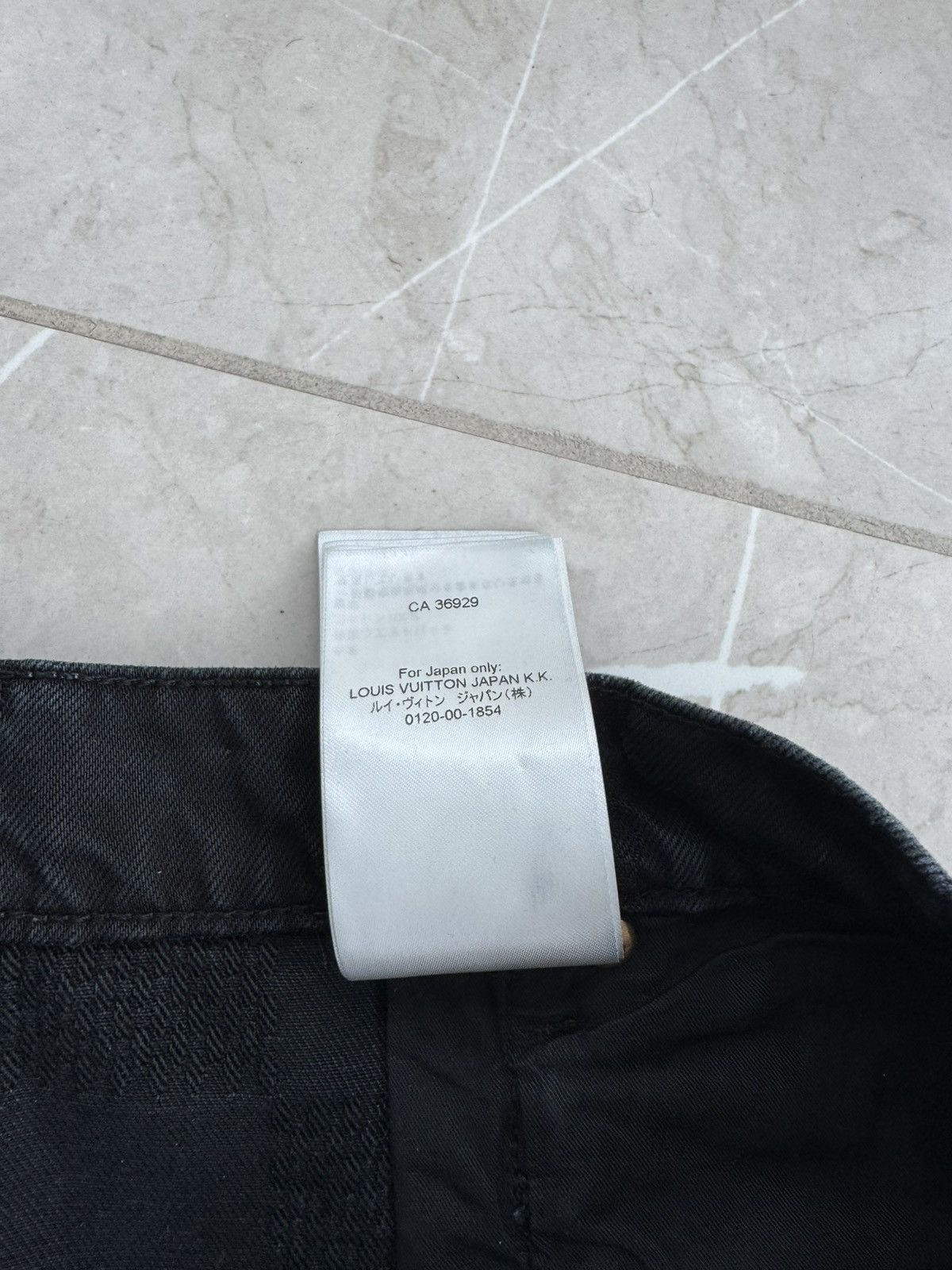 Louis Vuitton BLACK 3D DAMIER LV JEANS Size US 32 / EU 48 - 10 Thumbnail