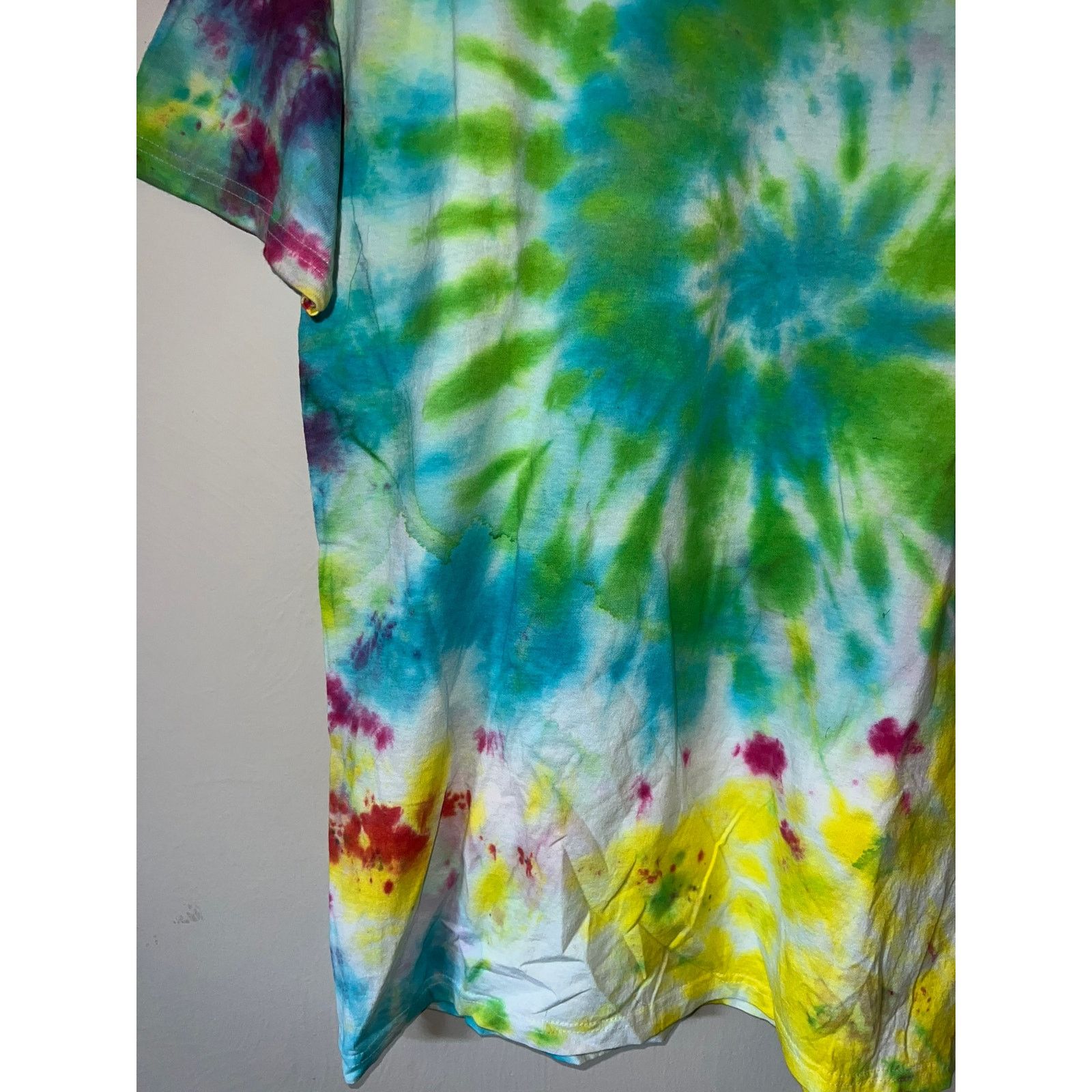 Hanes Hanes Comfort Soft Tie Dye Shirt Green Blue Shirt Tee Large Size US L / EU 52-54 / 3 - 4 Thumbnail