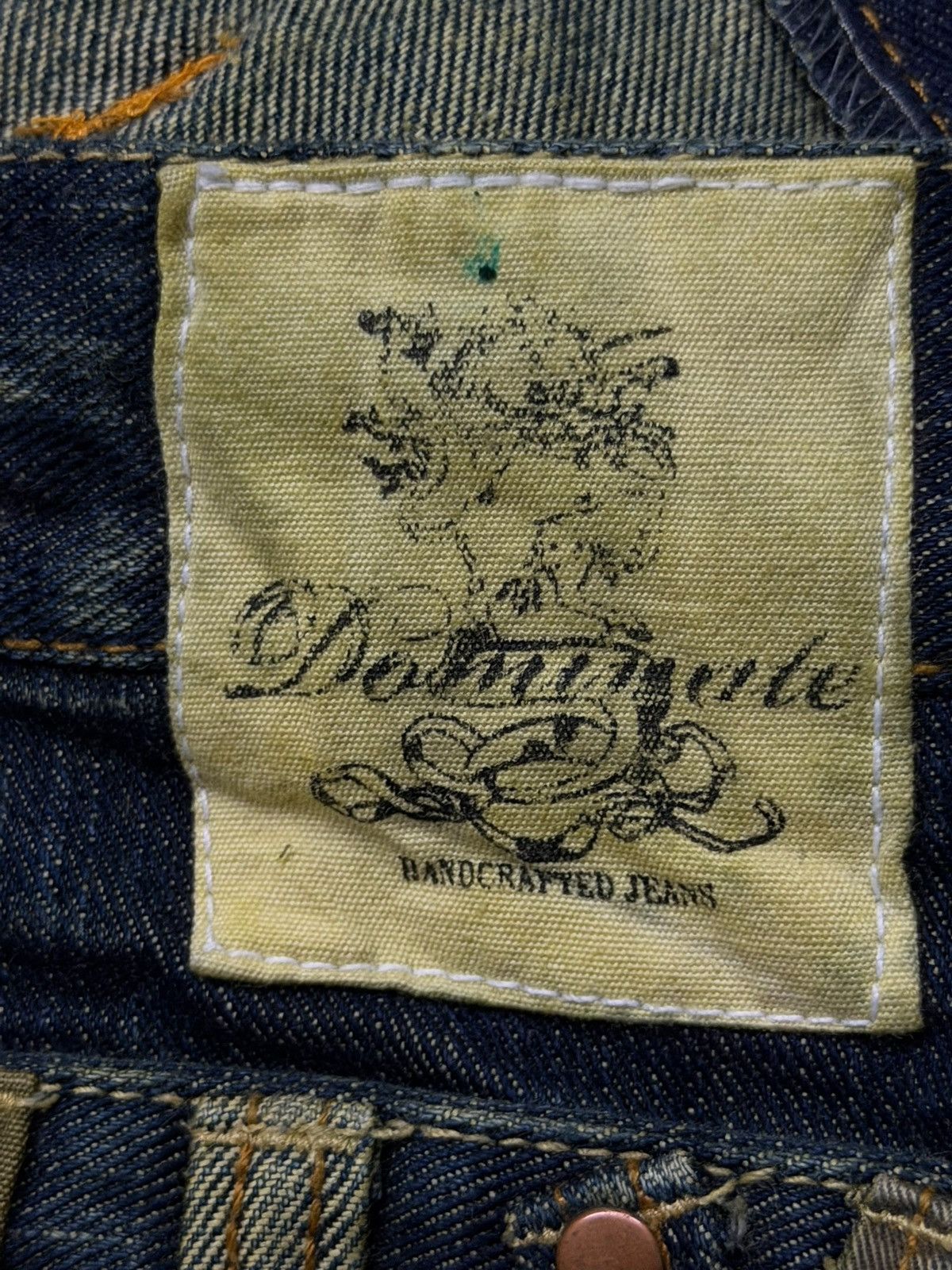 Other Vintage Dominate Handcrafted Jeans | Double Waist Style W33 Size US 33 - 11 Thumbnail