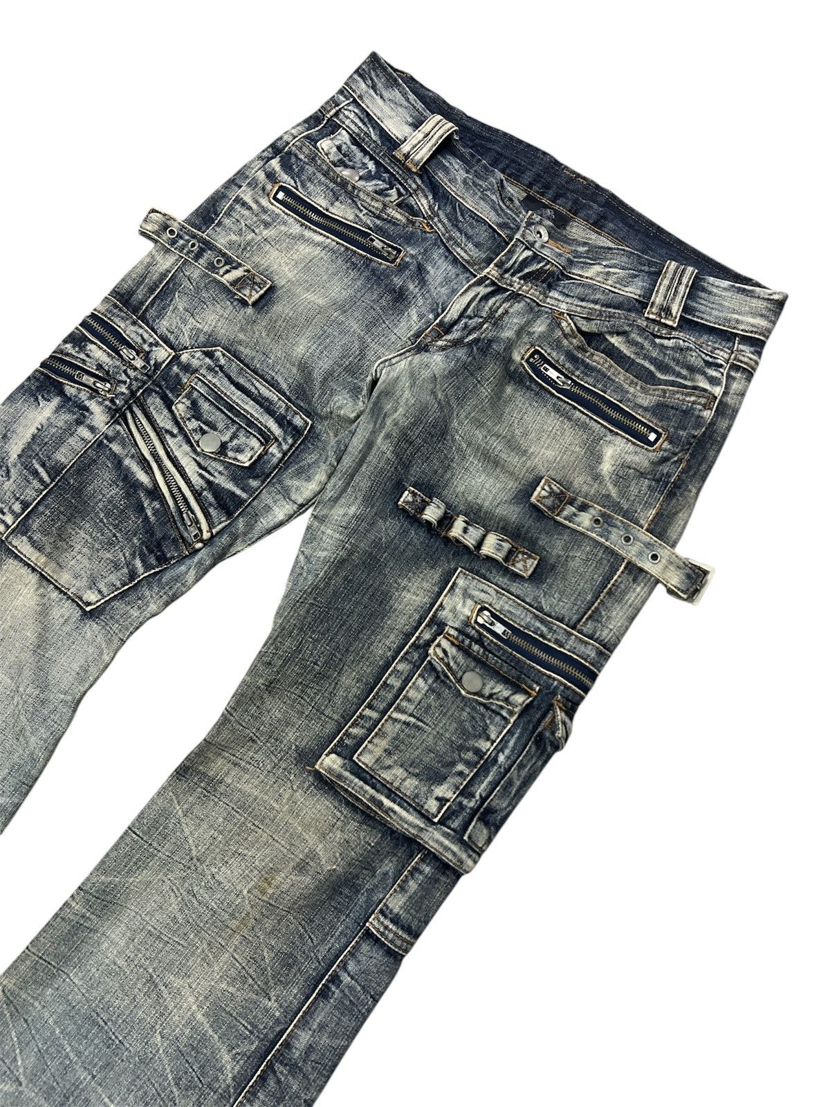 If Six Was Nine FLARED🔥SEMANTICS DESIGN DISTRESSED PANT Size US 32 / EU 48 - 6 Thumbnail