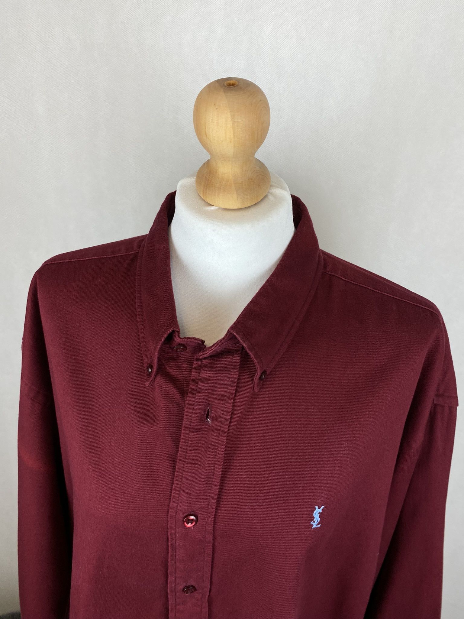 Vintage × Yves Saint Laurent yves saint lauren pour homme overshirt shirt heavy cotton Size US XL / EU 56 / 4 - 8 Thumbnail