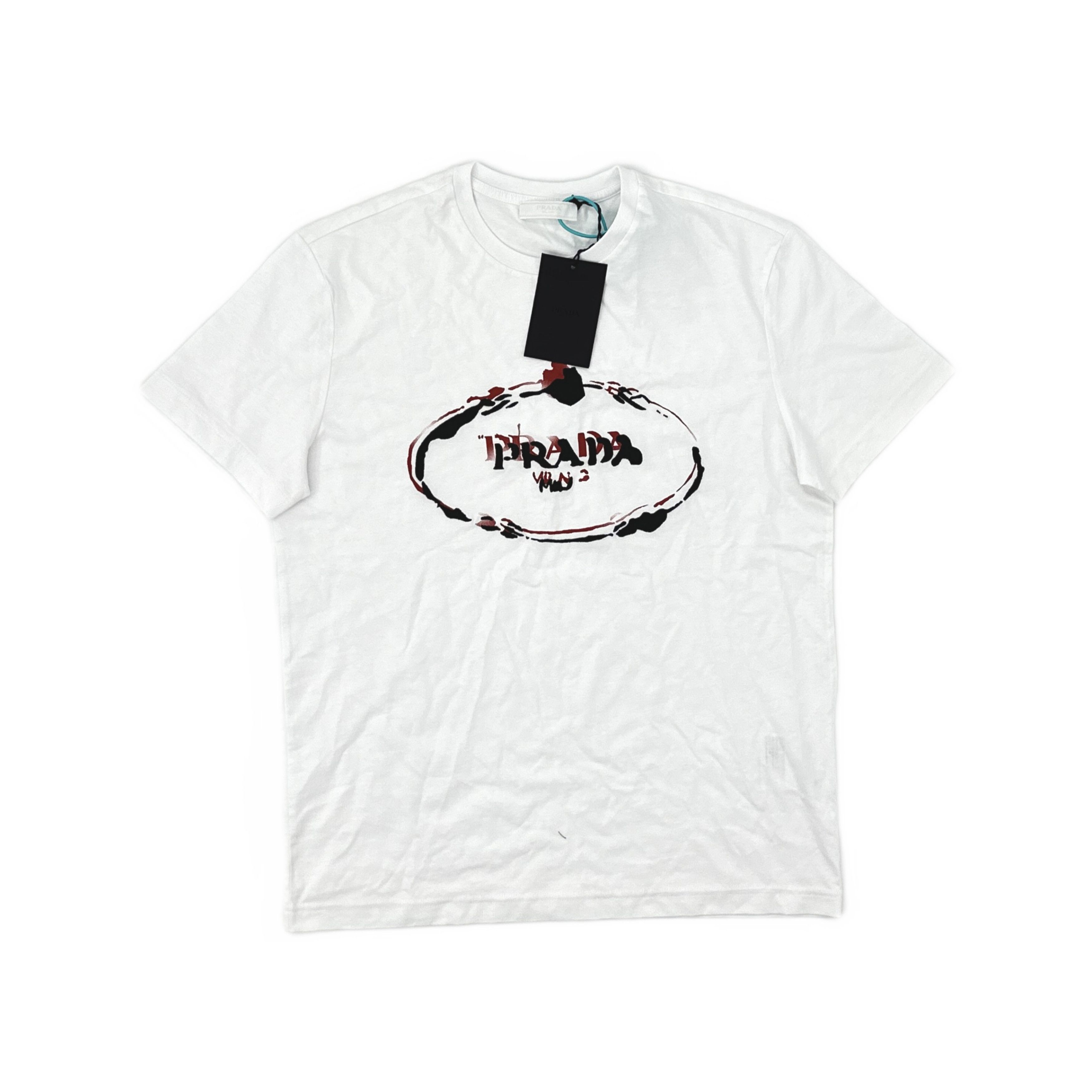Prada Prada Logo Graphic T-Shirt Size M Size US M / EU 48-50 / 2 - 1 Thumbnail
