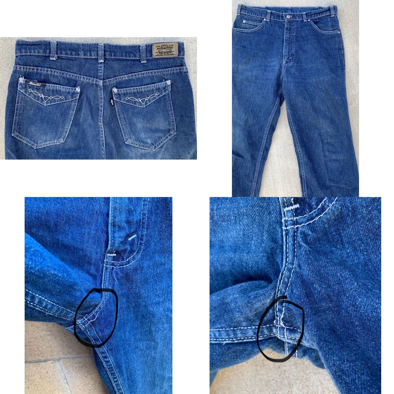 Levi's VINTAGE Levi’s Jeans 34 Regular 34 Inseam Blue Denim 5-Pocket Hippie Groovy 70s 80s Mens Jeans Size US 34 / EU 50 - 10 Thumbnail