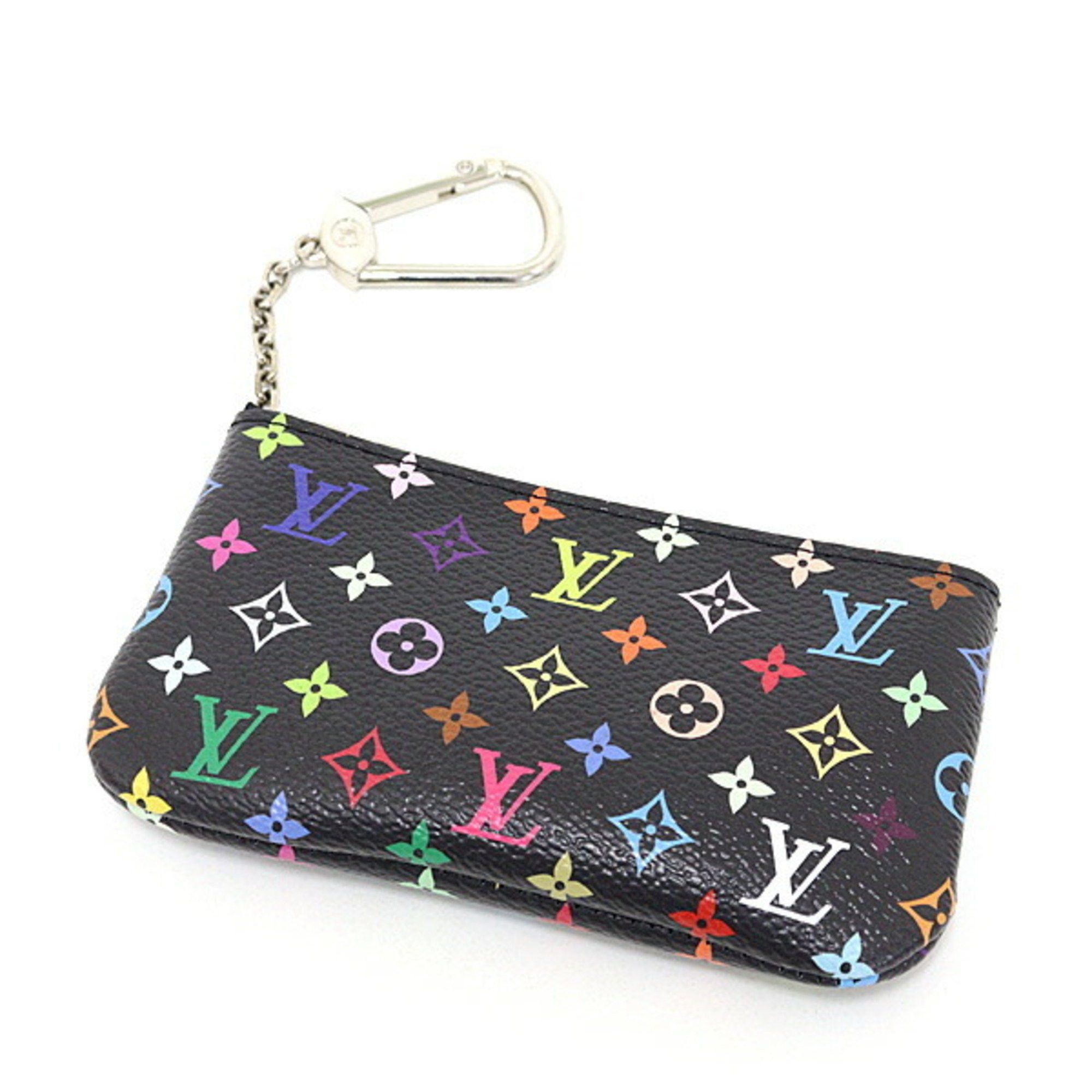 Louis Vuitton Louis Vuitton LV×TM Card Key Case Pochette Cles Monogram Multicolor Black by Takashi Murakami M13664 Unused Size ONE SIZE - 1 Thumbnail