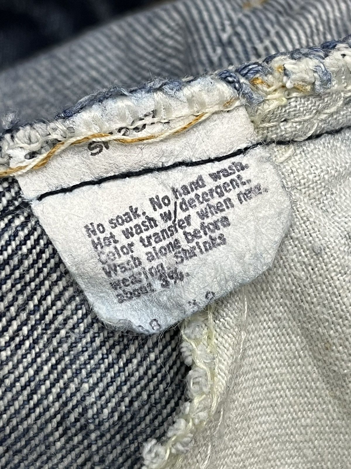 Levi's Vintage Levi’s Orange Tab Distressed Denim Flare Made in USA Size US 27 - 12 Thumbnail