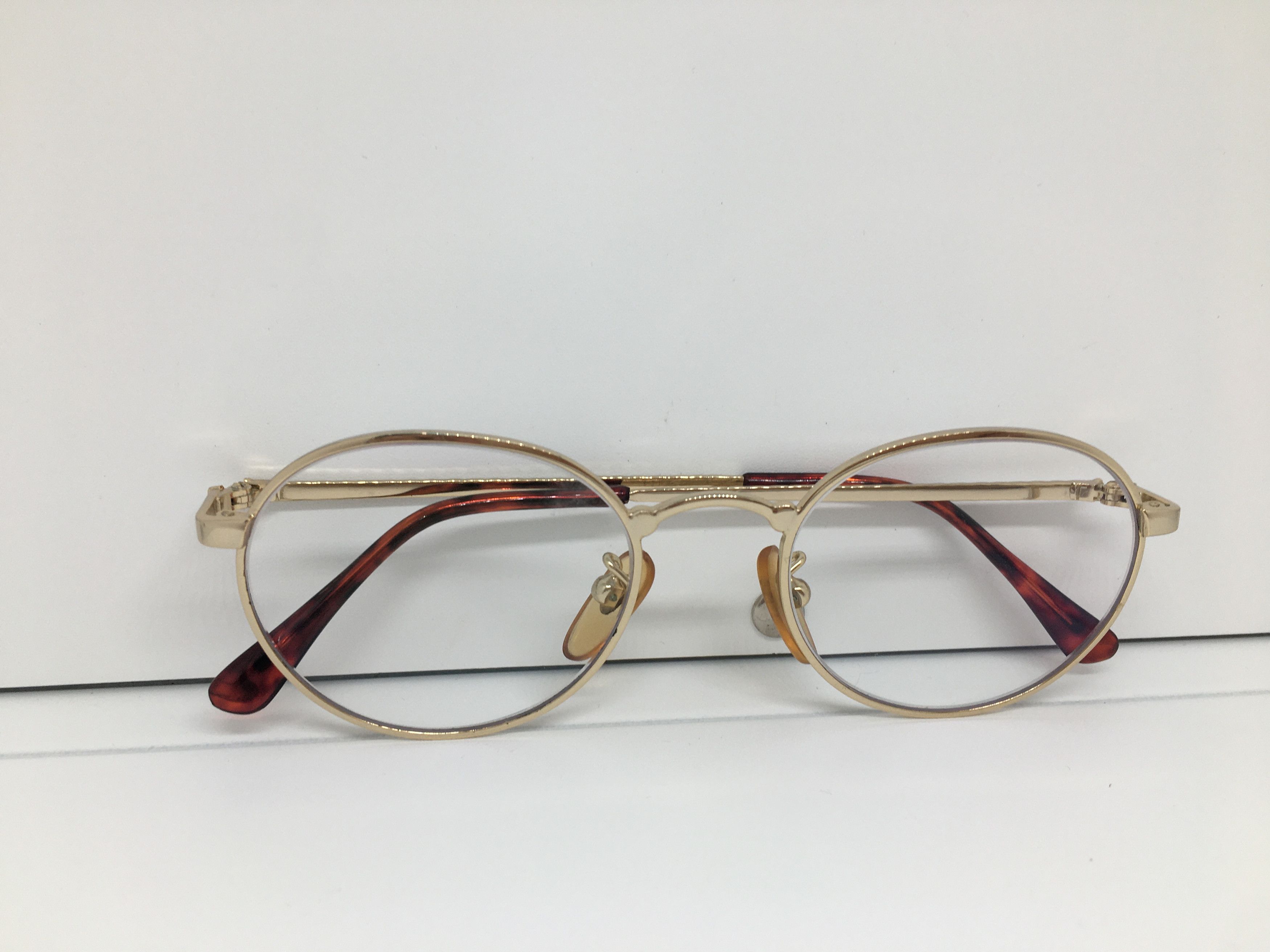 Vintage Vintage CARVO Gold Metal Eyeglasses Frame Size ONE SIZE - 6 Thumbnail