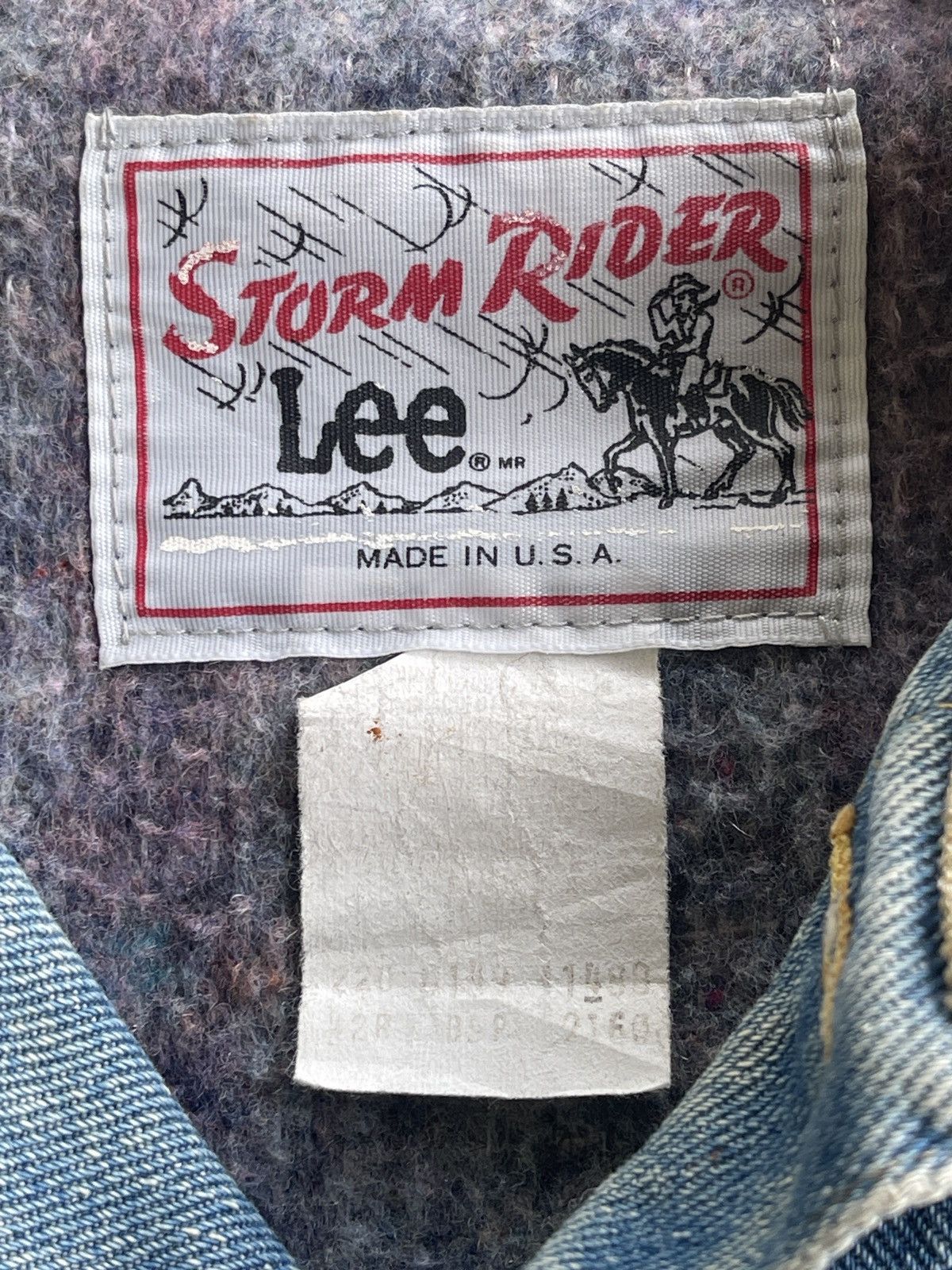 Lee 1970s Lee Storm Riders Blanket Lined Denim Size US L / EU 52-54 / 3 - 22 Thumbnail