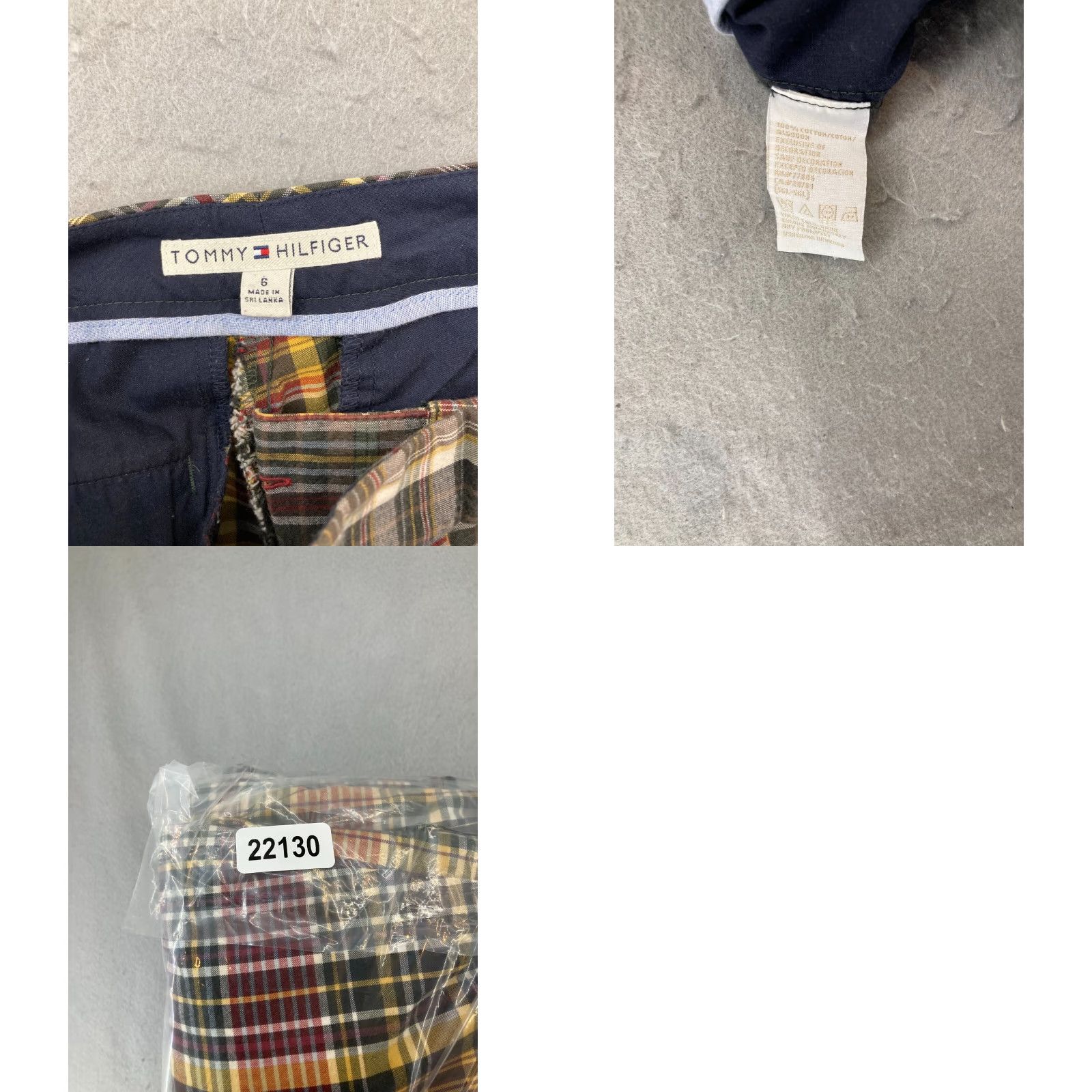 Tommy Hilfiger Tommy Hilfiger Womens Pants 6 Plaid Ankle Wide-Leg City 90s Casual Formal Business Size 28" / US 6 / IT 42 - 8 Thumbnail