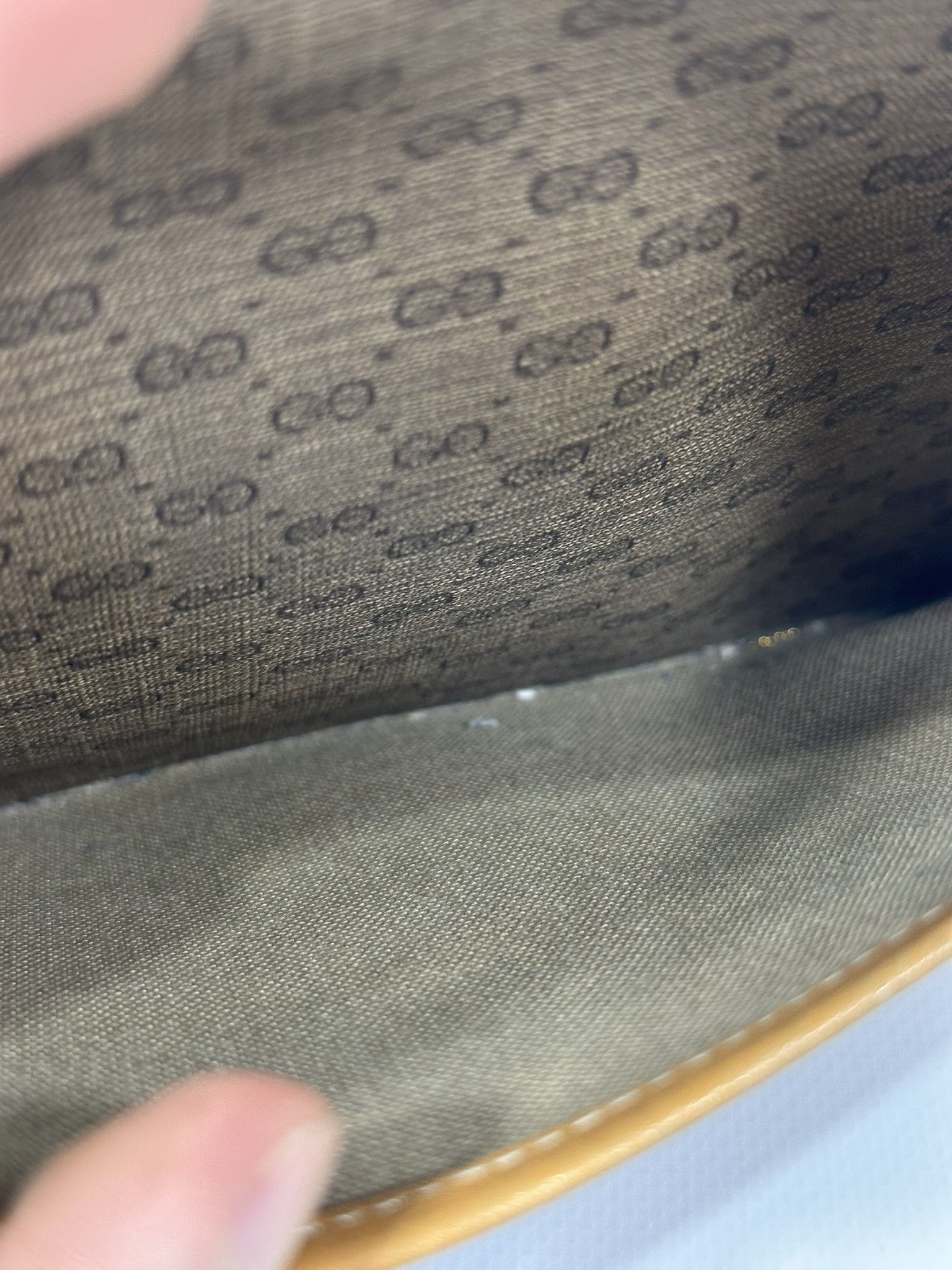 Gucci Gucci Clutch Bag Pouch Vintage GG Monogram Beige Size ONE SIZE - 16 Thumbnail