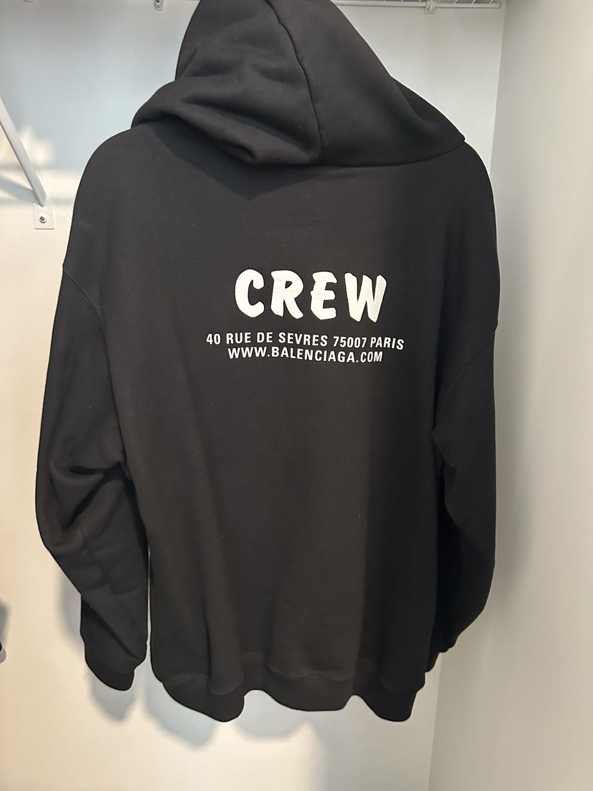 Balenciaga ‘Crew’ Black Hoodie