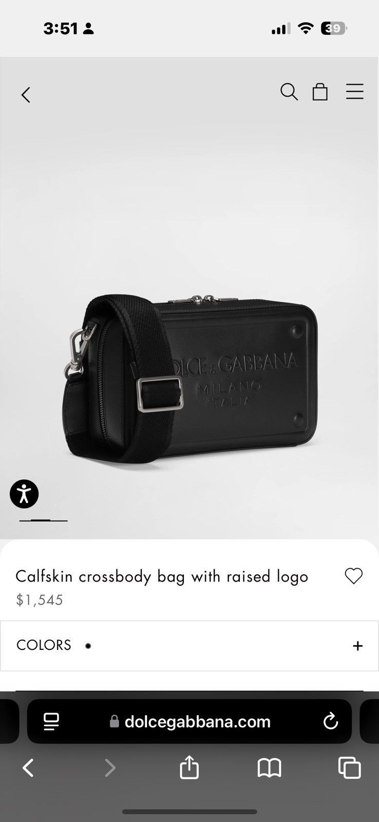 Dolce & Gabbana Calfskin Crossbody Bag Dolce and Gabbana Size ONE SIZE - 4 Thumbnail