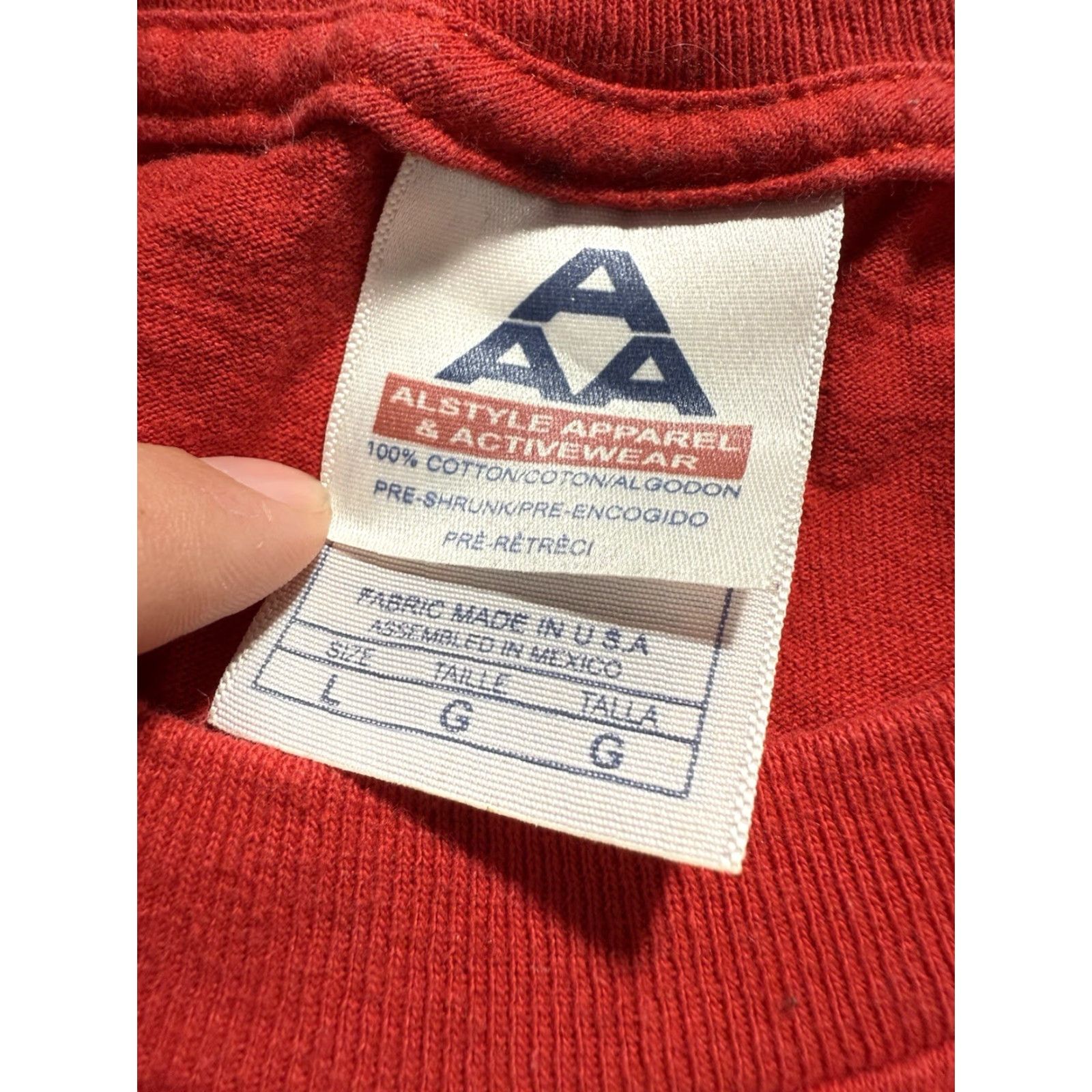Vintage VINTAGE 90s Drug Shirt Integrilin Eptifibatide Injection T-Shirt Red Large Men Cotton Alstyle Apparel & Activewear Shirt 90s Mens Size US L / EU 52-54 / 3 - 3 Thumbnail
