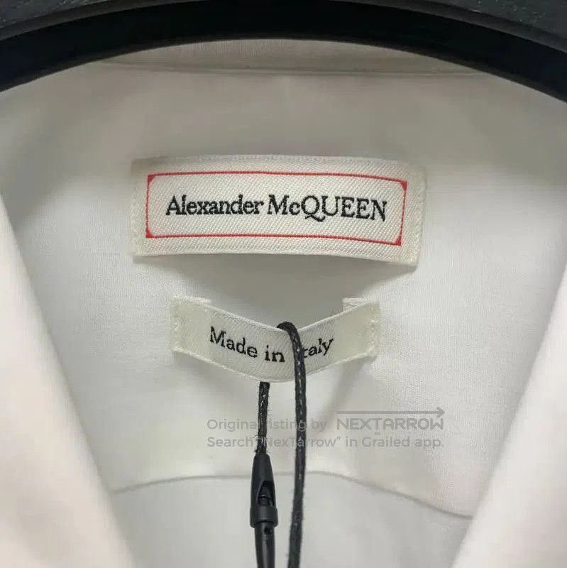 Alexander McQueen Alexander McQueen White Cotton Men's Shirt . Size US M / EU 48-50 / 2 - 4 Thumbnail