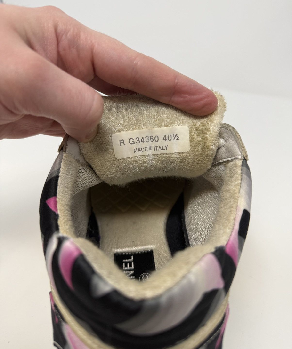 Chanel Chanel Tweed CC Satin SuedeTrainer Sneaker Size US 10.5 / IT 40.5 - 7 Thumbnail