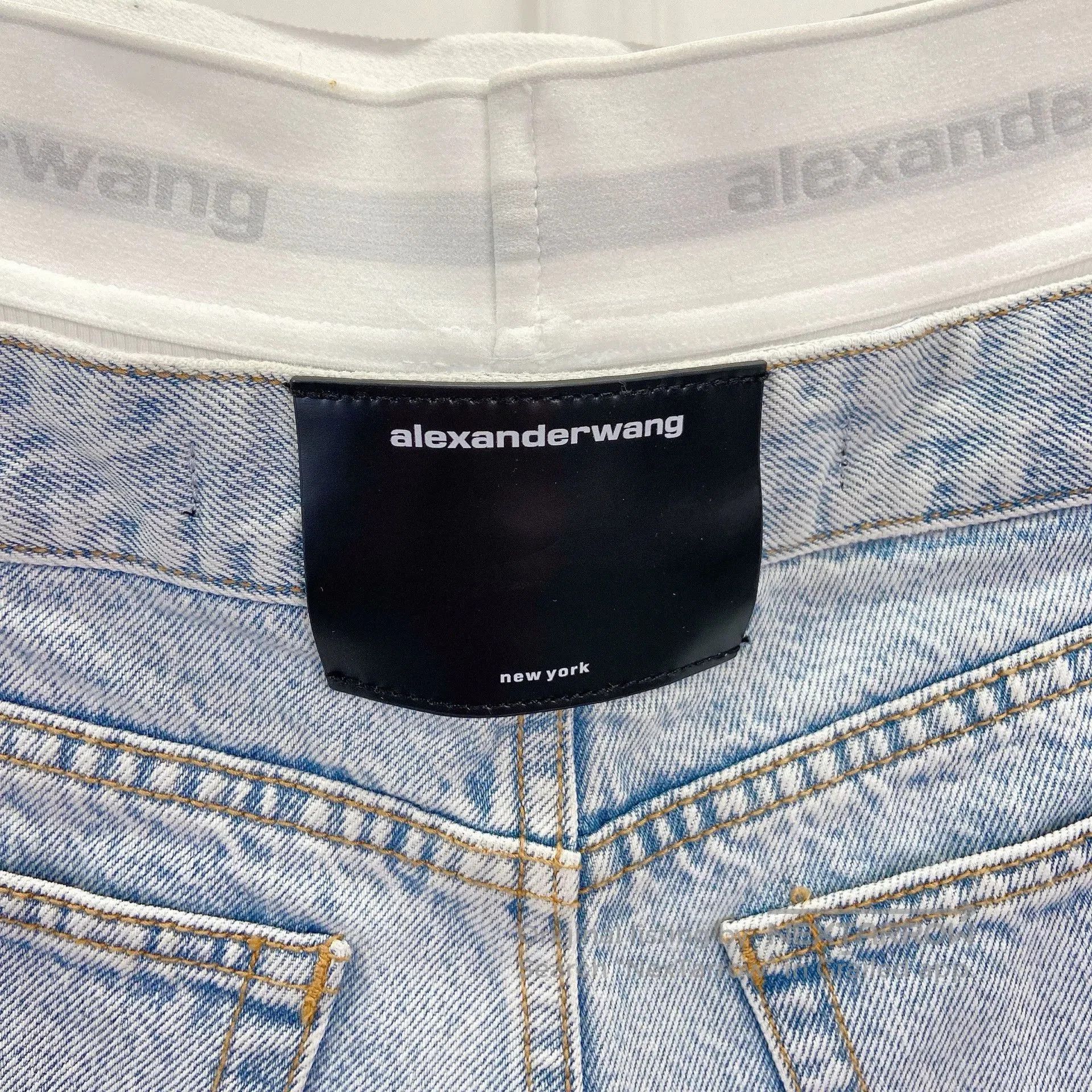 Alexander Wang Alexander Wang Fake Two-Piece Denim Shorts. Size 24" / US 00 / IT 34 - 5 Thumbnail