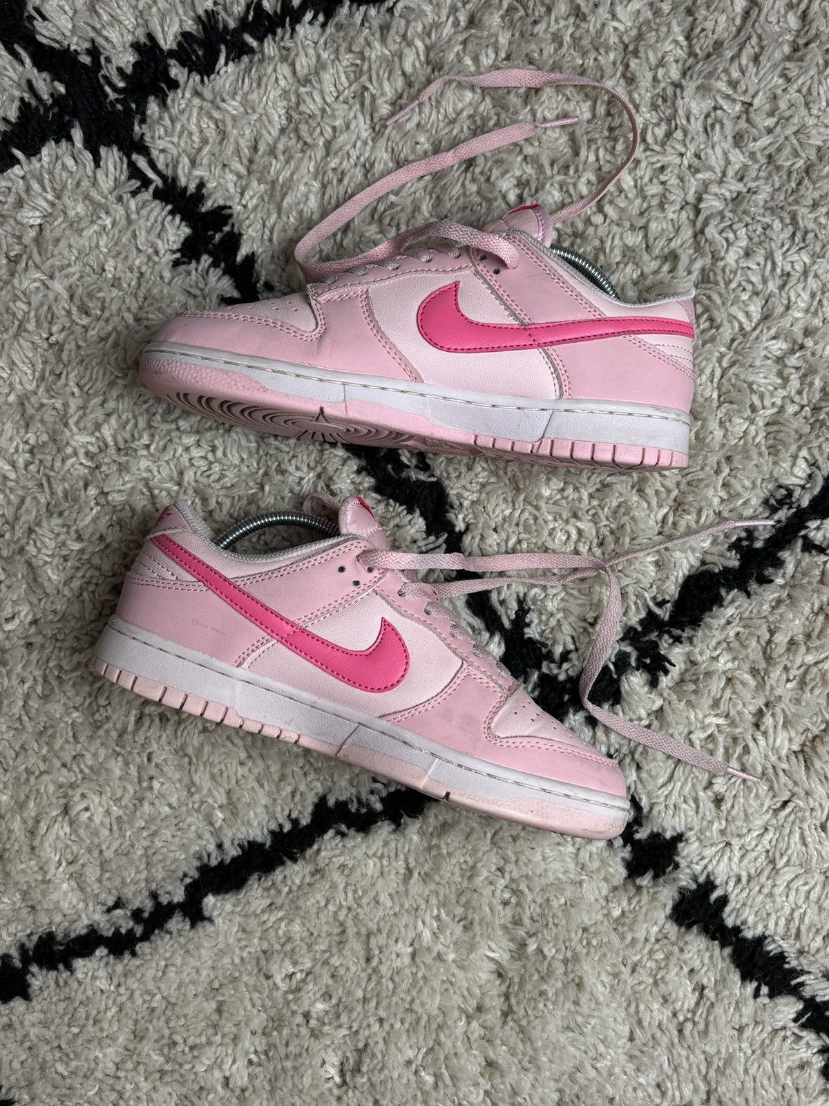 Nike Nike Dunk Triple Pink Low Sneakers Rare Size US 7.5 / IT 37.5 - 4 Thumbnail