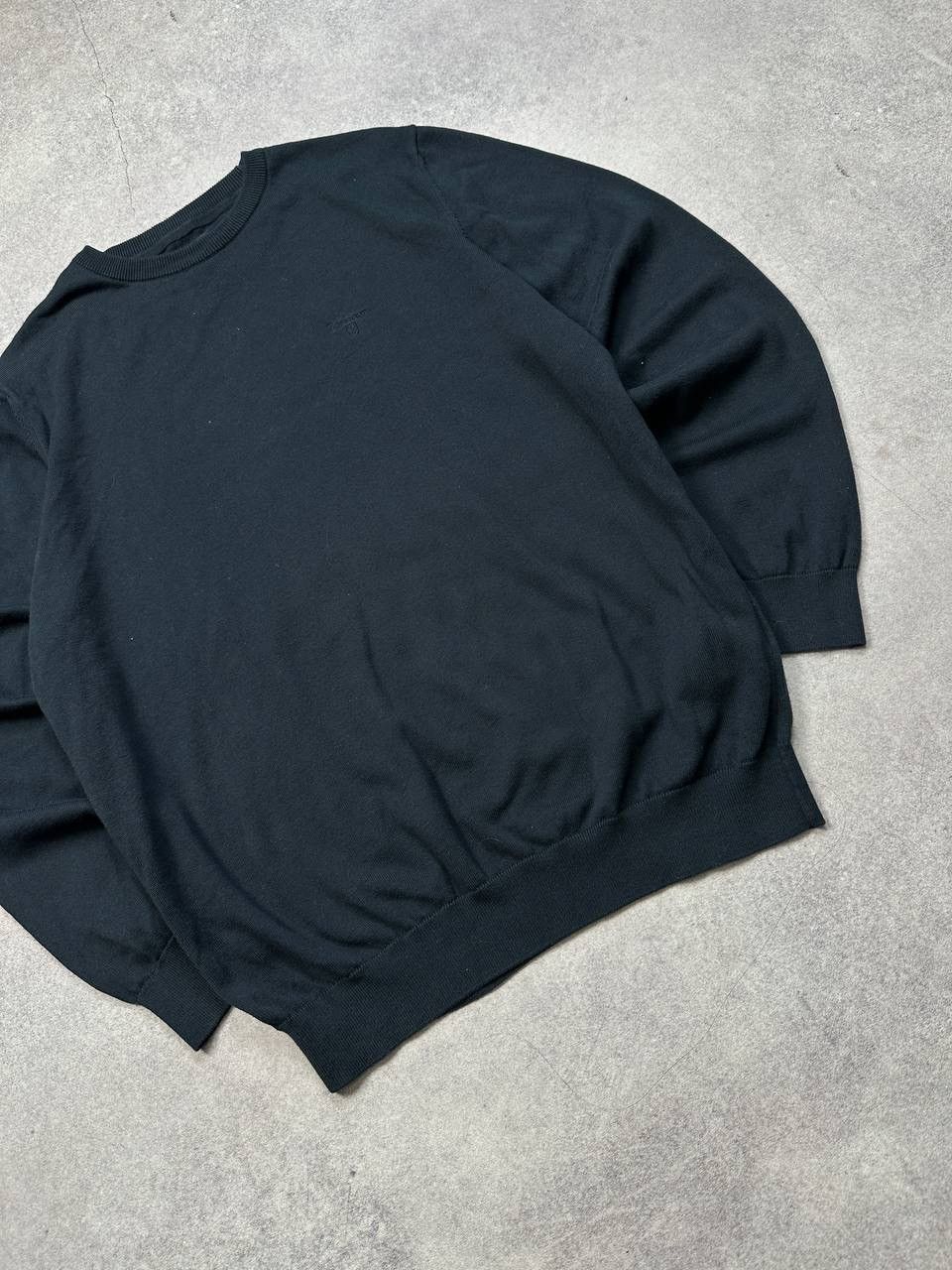 Barbour Vintage Barbour Cotton Sweater, Size XL – Classic Black Knit Size US XL / EU 56 / 4 - 3 Thumbnail