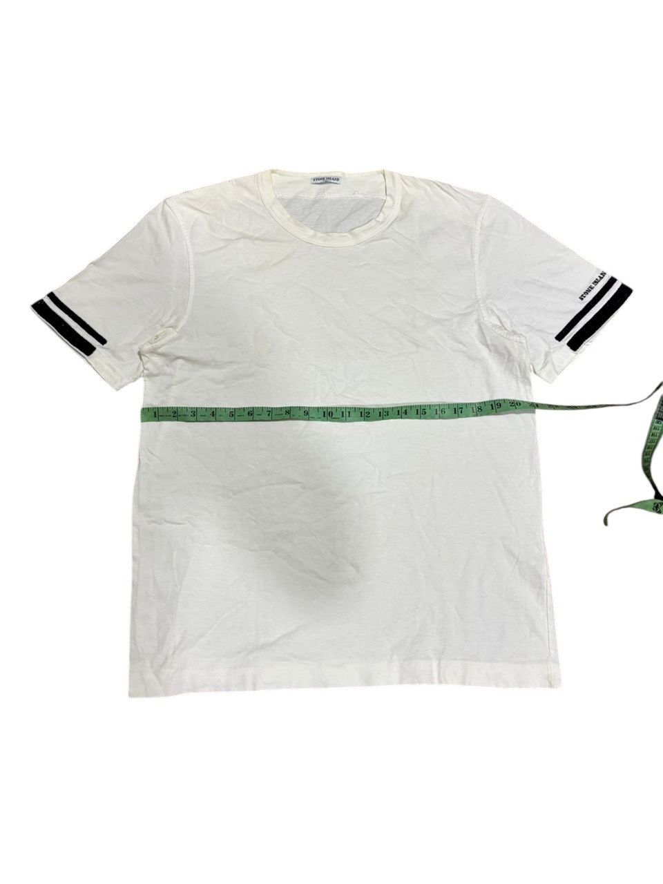Stone Island × Vintage Vintage Stone Island White Tee Size US XL / EU 56 / 4 - 6 Thumbnail