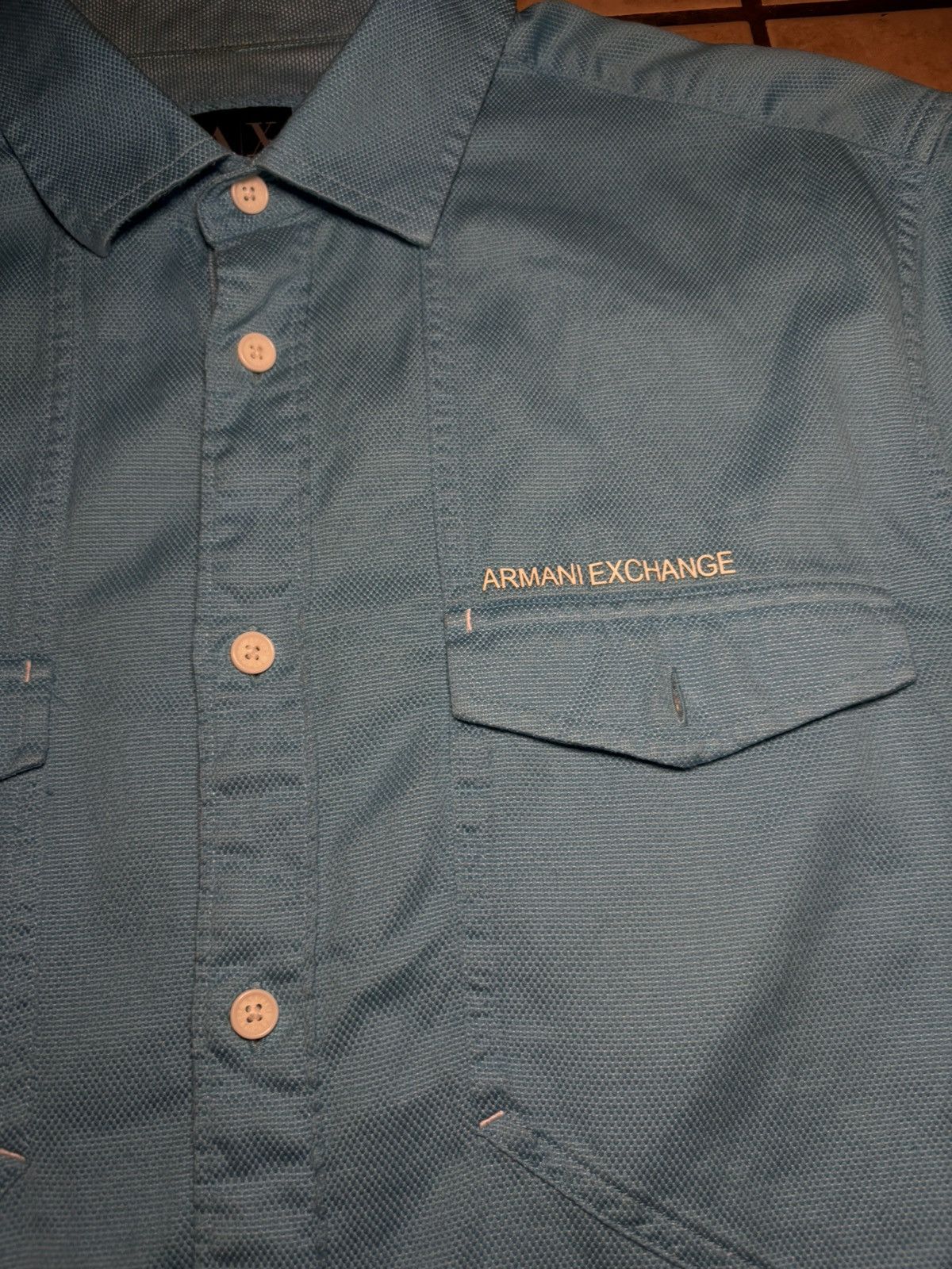 Armani × Armani Exchange Blue Armani Exchange button-up shirt Size US M / EU 48-50 / 2 - 2 Thumbnail