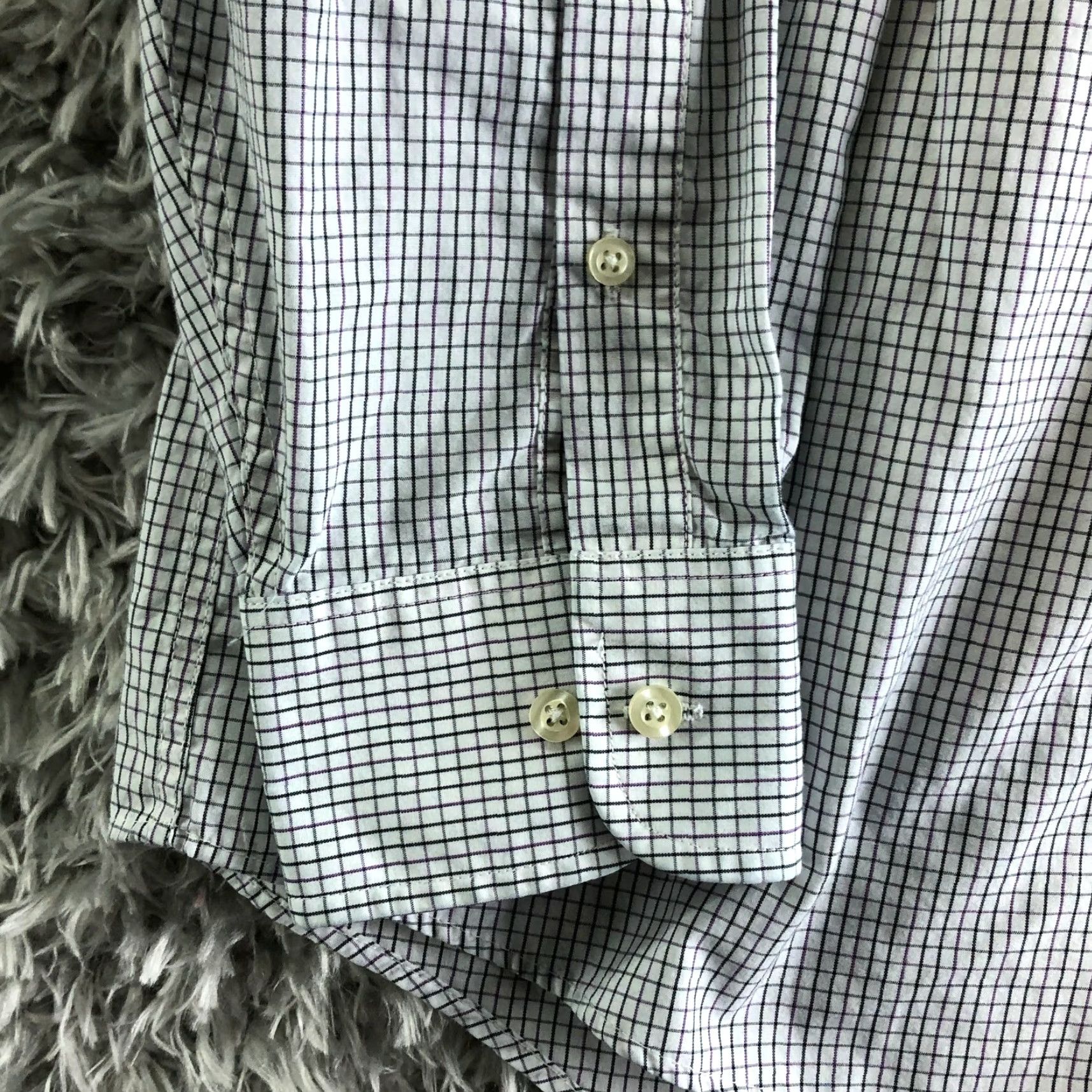Chaps Chaps Mens 16.5 34-35 Wrinkle Free White Striped Long Sleeve Button Down Collar Shirt Mens Size US XL / EU 56 / 4 - 2 Thumbnail