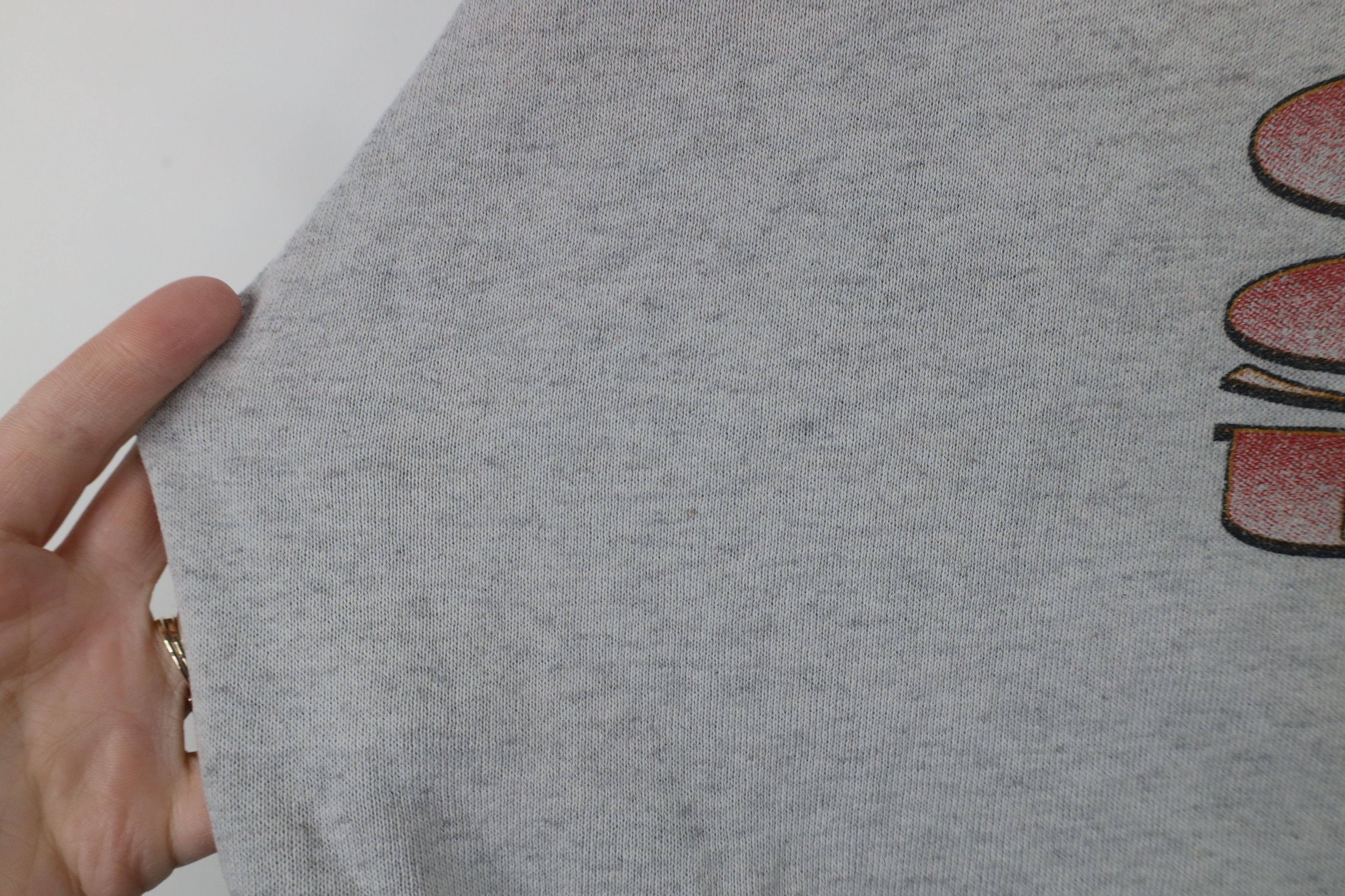 Vintage Vintage 90s Thin Ohio State University Sweatshirt Gray USA Size US XXL / EU 58 / 5 - 11 Thumbnail