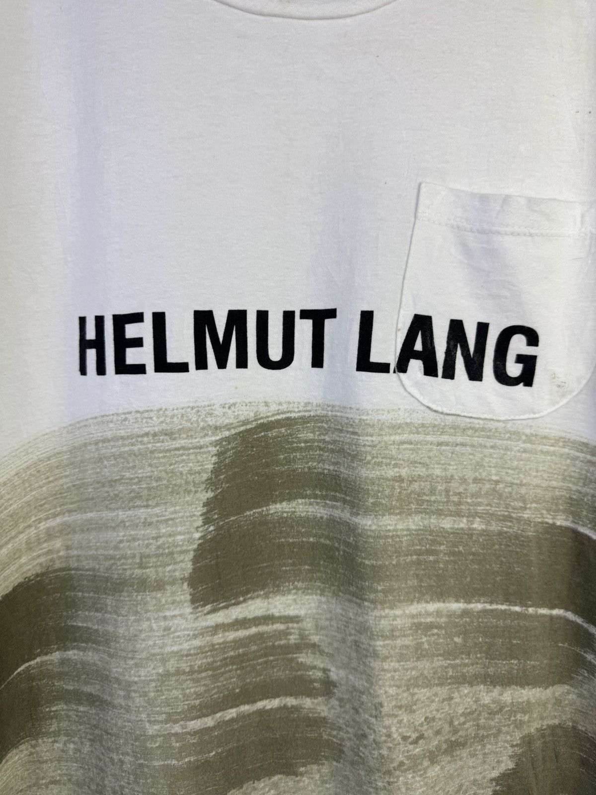 Helmut Lang Helmut Lang printed cotton Tshirt with a brushstroke design Size US S / EU 44-46 / 1 - 5 Thumbnail
