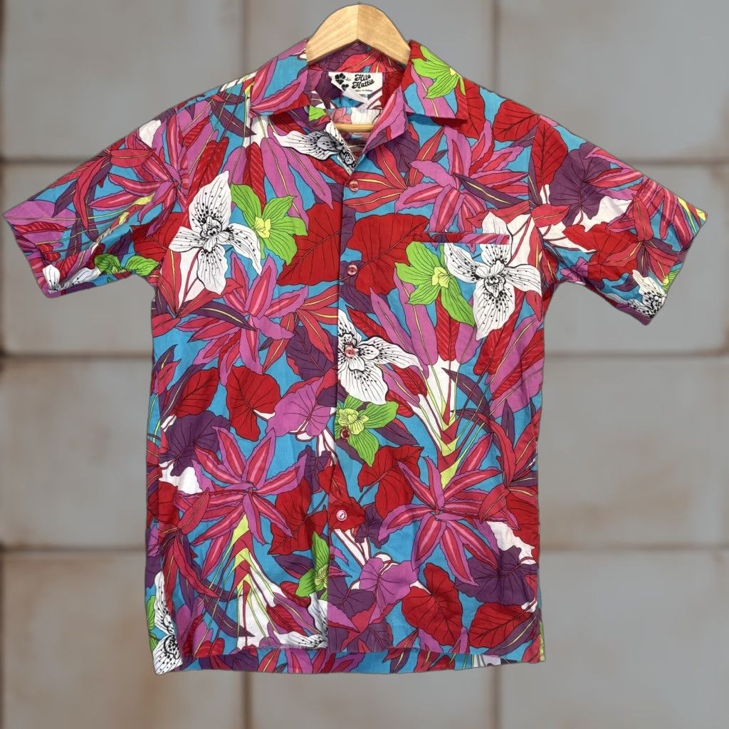 Hilo Hattie VINTAGE Hilo Hattie Shirt Button-Up Camp Hawaiian Floral Pink Short Sleeve Small Mens S Size US S / EU 44-46 / 1 - 1 Thumbnail
