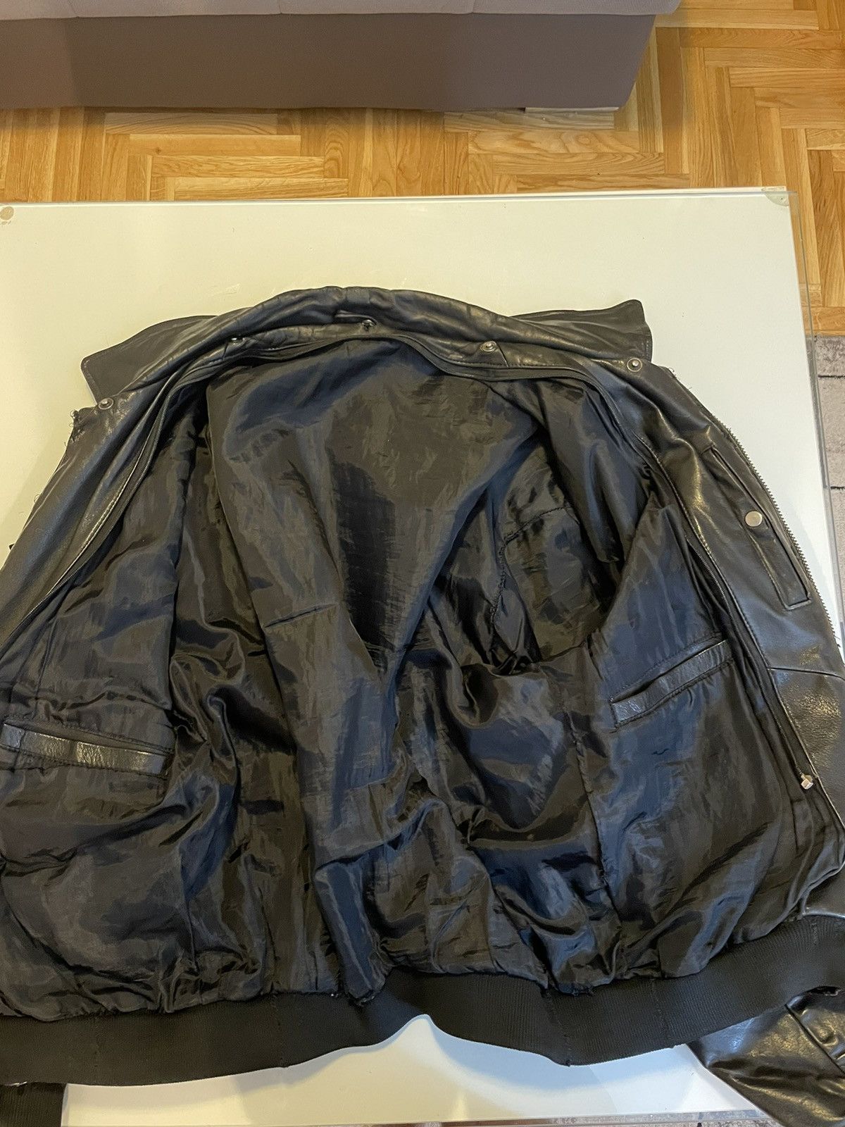 Other AVIATOR/BOMBER LEATHER JACKET Size US XXL / EU 58 / 5 - 5 Thumbnail
