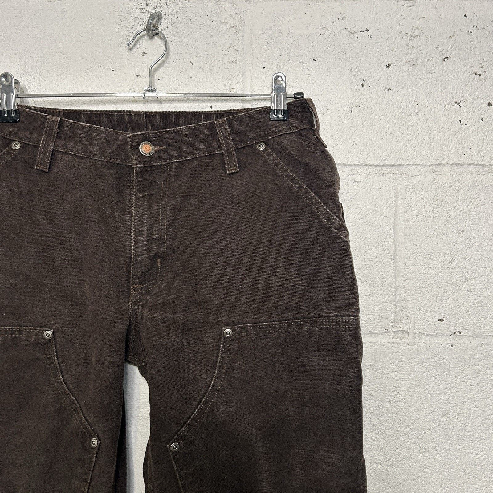 Carhartt Vintage Carhartt DoubleKnee Work Pants “Dark Brown” Size US 31 - 4 Thumbnail