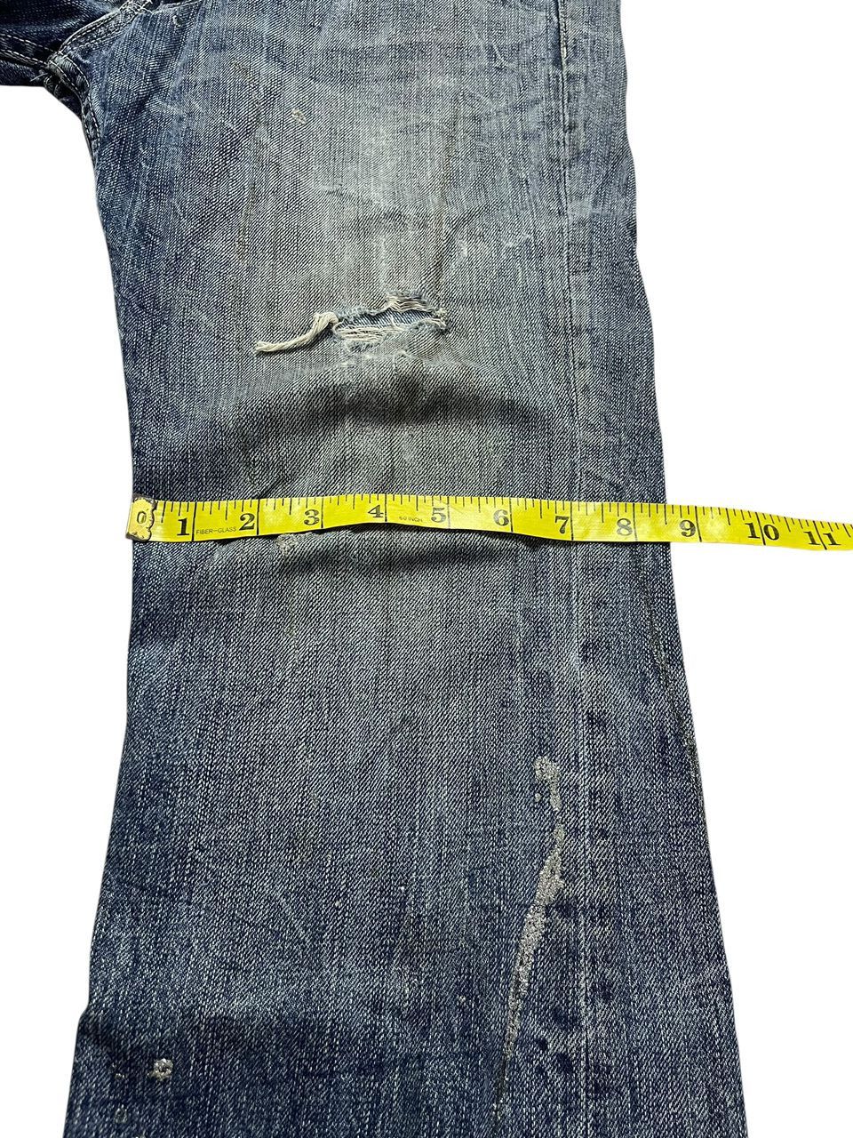 Japanese Brand Distressed Sorridere Flare Skull Denim Size US 34 / EU 50 - 9 Thumbnail