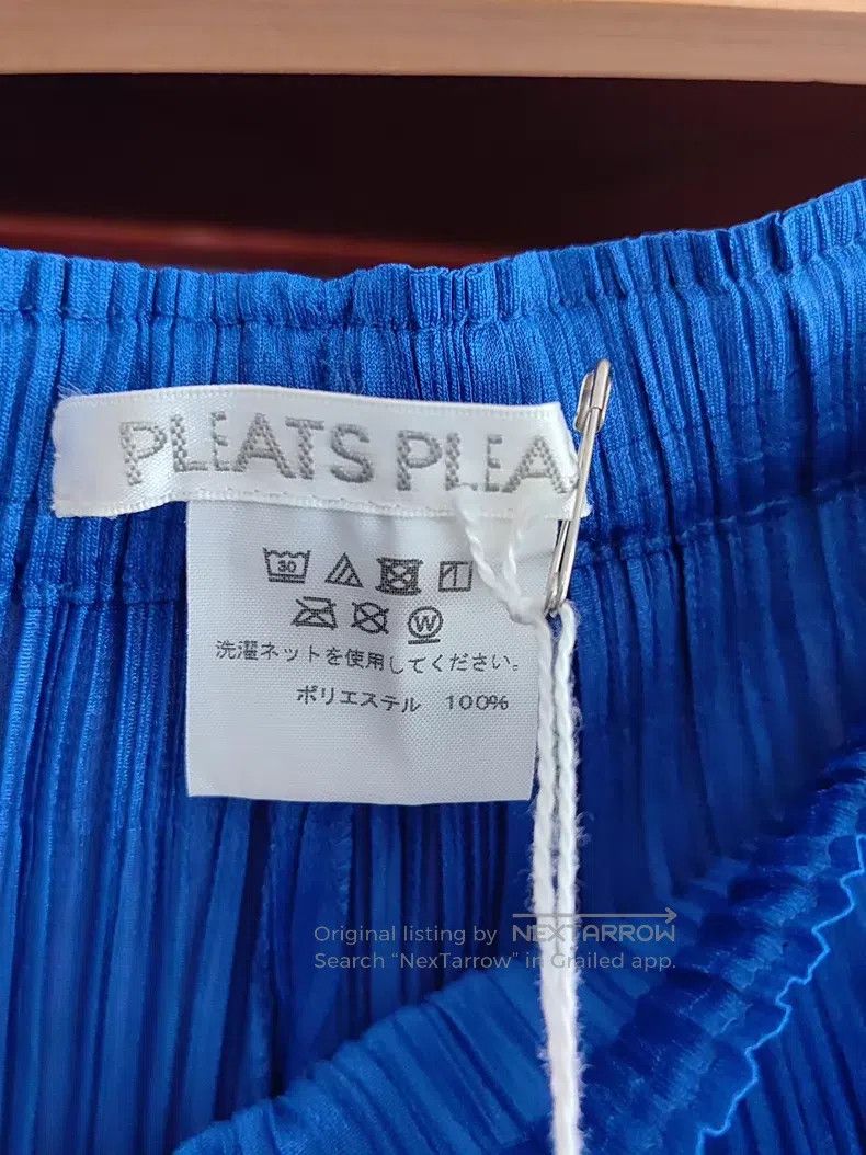 Issey Miyake Issey Miyake size:3 Royal Blue Skinny Pants Size 31" - 3 Thumbnail