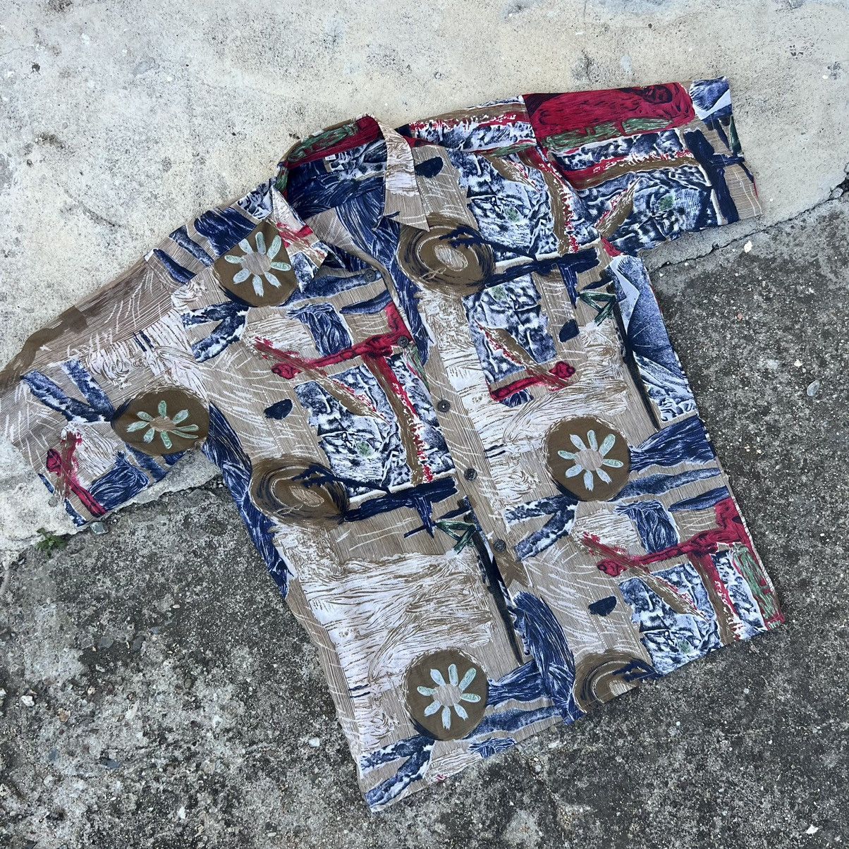 Vintage Vintage 90s Hawaiian viscose shirt Size US L / EU 52-54 / 3 - 2 Thumbnail