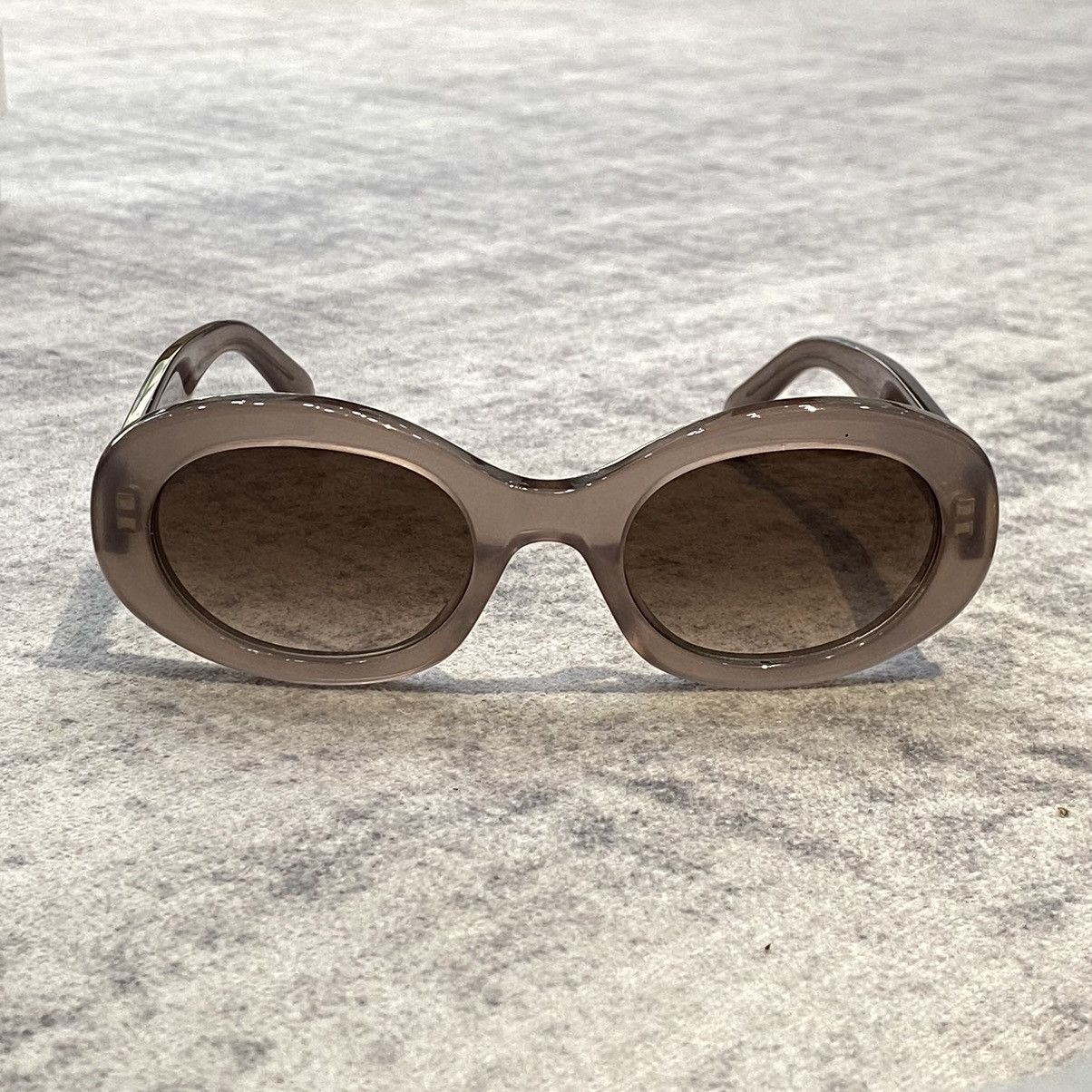 Celine CELINE Triomphe 01 Sunglasses In Acetate BROWN CRYSTAL Size ONE SIZE - 5 Thumbnail