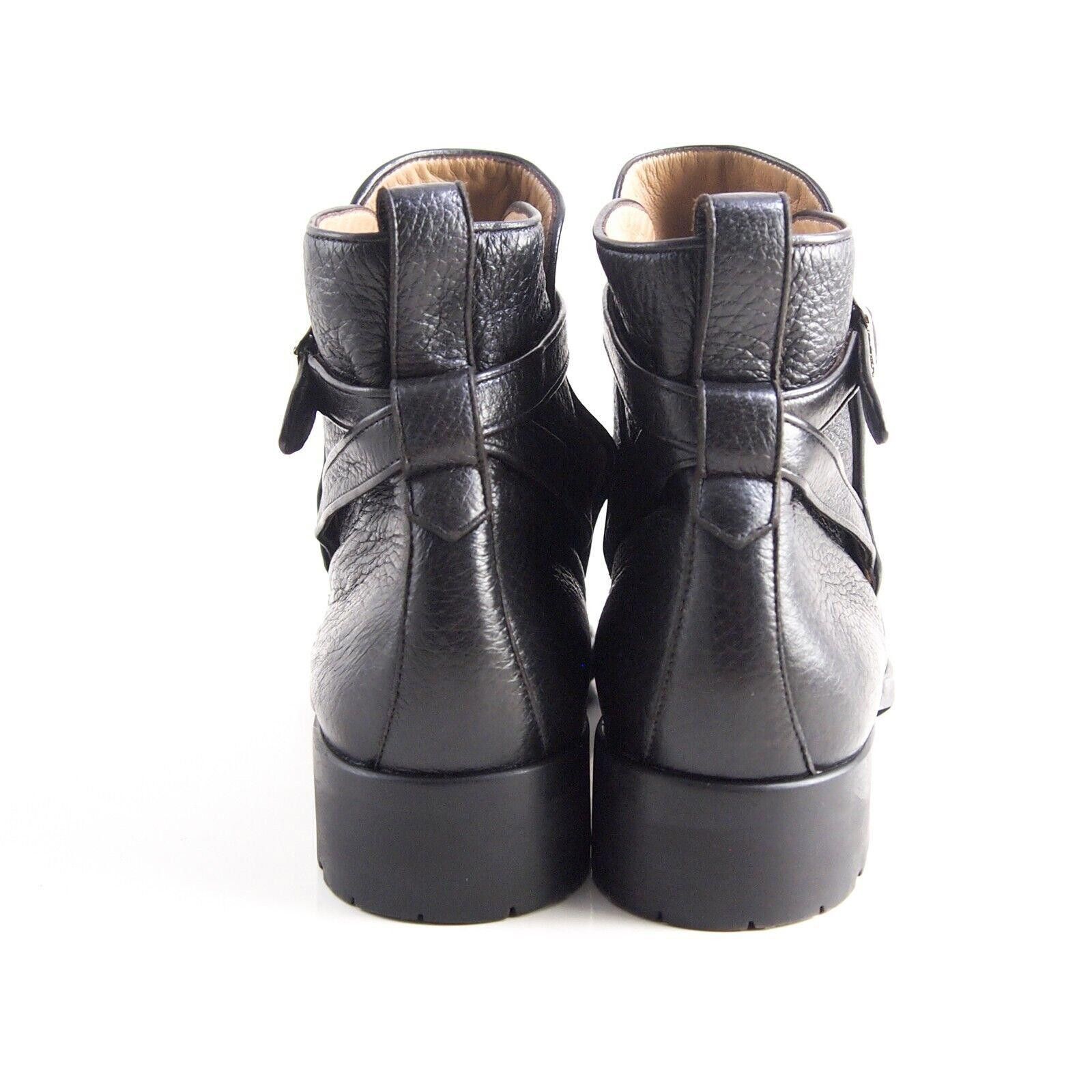 Bally Dayana Jodhpur Boots Black Leather Womens US 9.5 EU 40