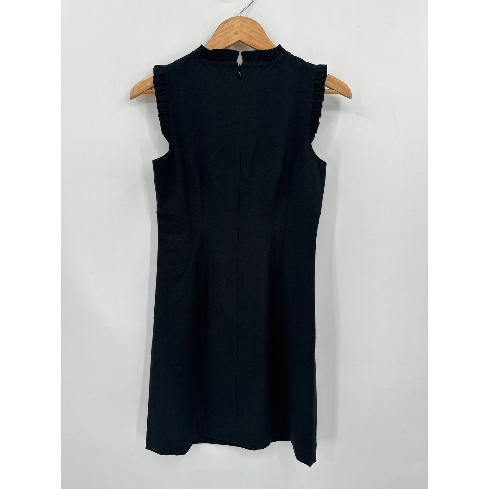 J.Crew J. Crew Ruffleneck suiting dress in Black Size 0 Sheath Size XS / US 0-2 / IT 36-38 - 7 Thumbnail