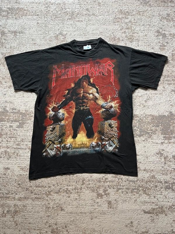 Vintage Manowar Agony And Ecstasy World Tour 1994 - 1995 Sz XL Rare Size US XL / EU 56 / 4 - 2 Thumbnail