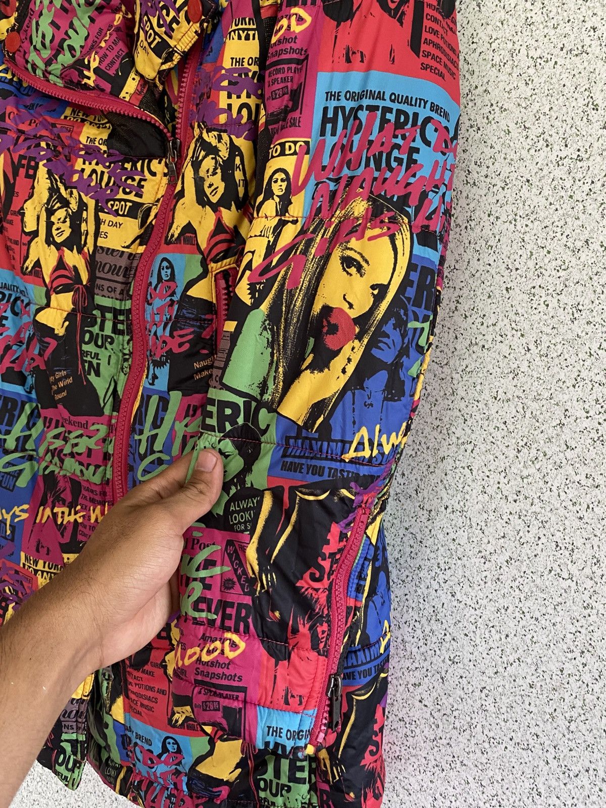 Hysteric Glamour Hysteric Glamour Comic Print Puffer–Iconic Multi Clr Jacket Size S / US 4 / IT 40 - 7 Thumbnail