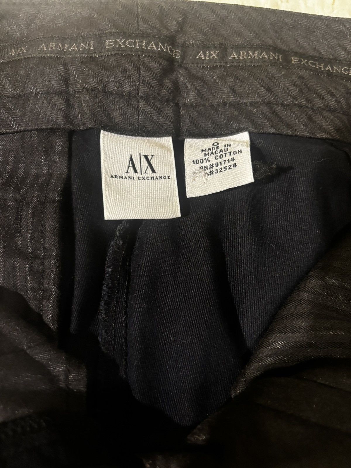 Armani Exchange A/X dark navy wide leg trousers0522 Size 26" / US 2 / IT 38 - 5 Thumbnail