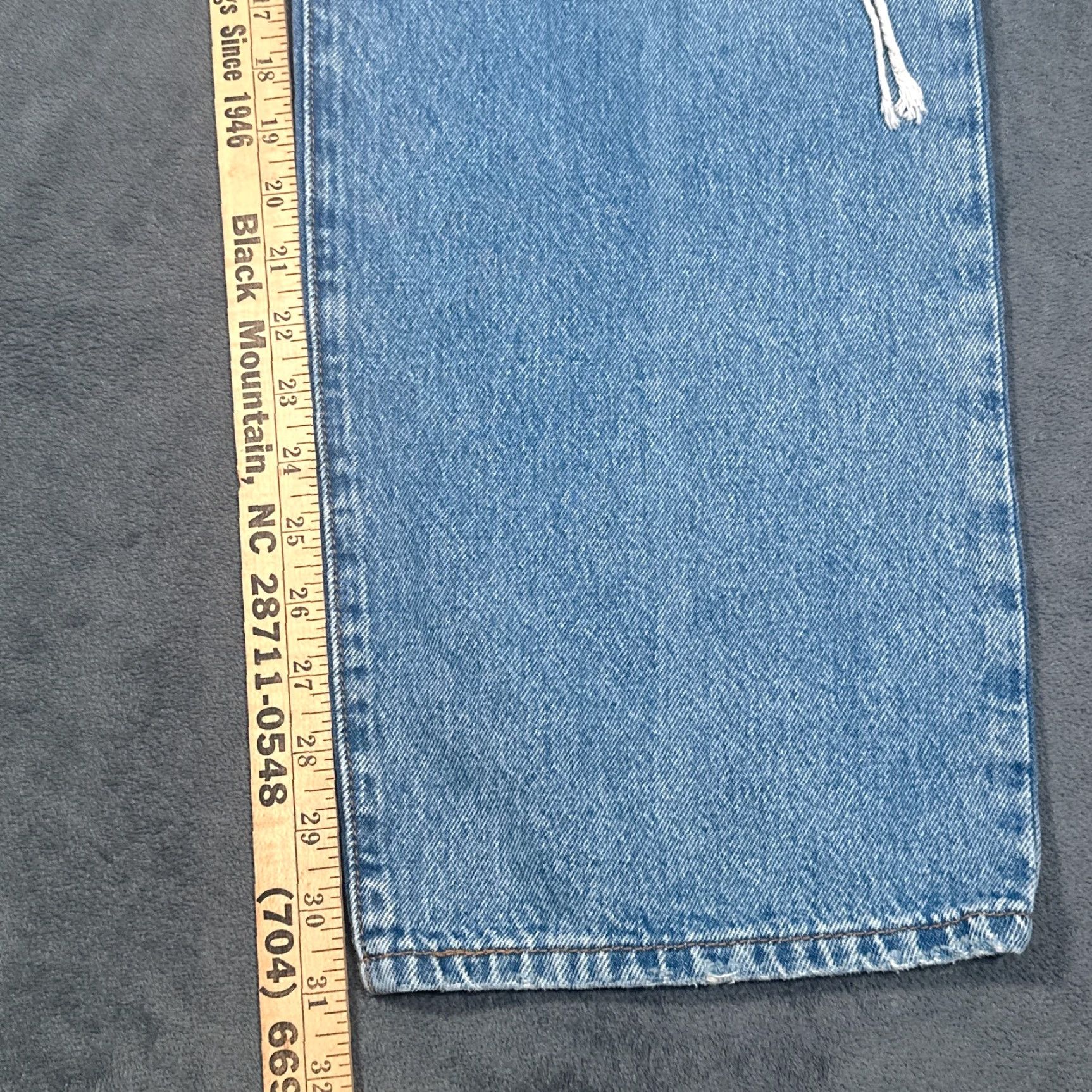 Levi's VINTAGE Levi's 94 Baggy Women's Jeans Regular Fit 32 Blue Denim Distressed 90s Skater Retro Size 24" / US 00 / IT 34 - 6 Thumbnail