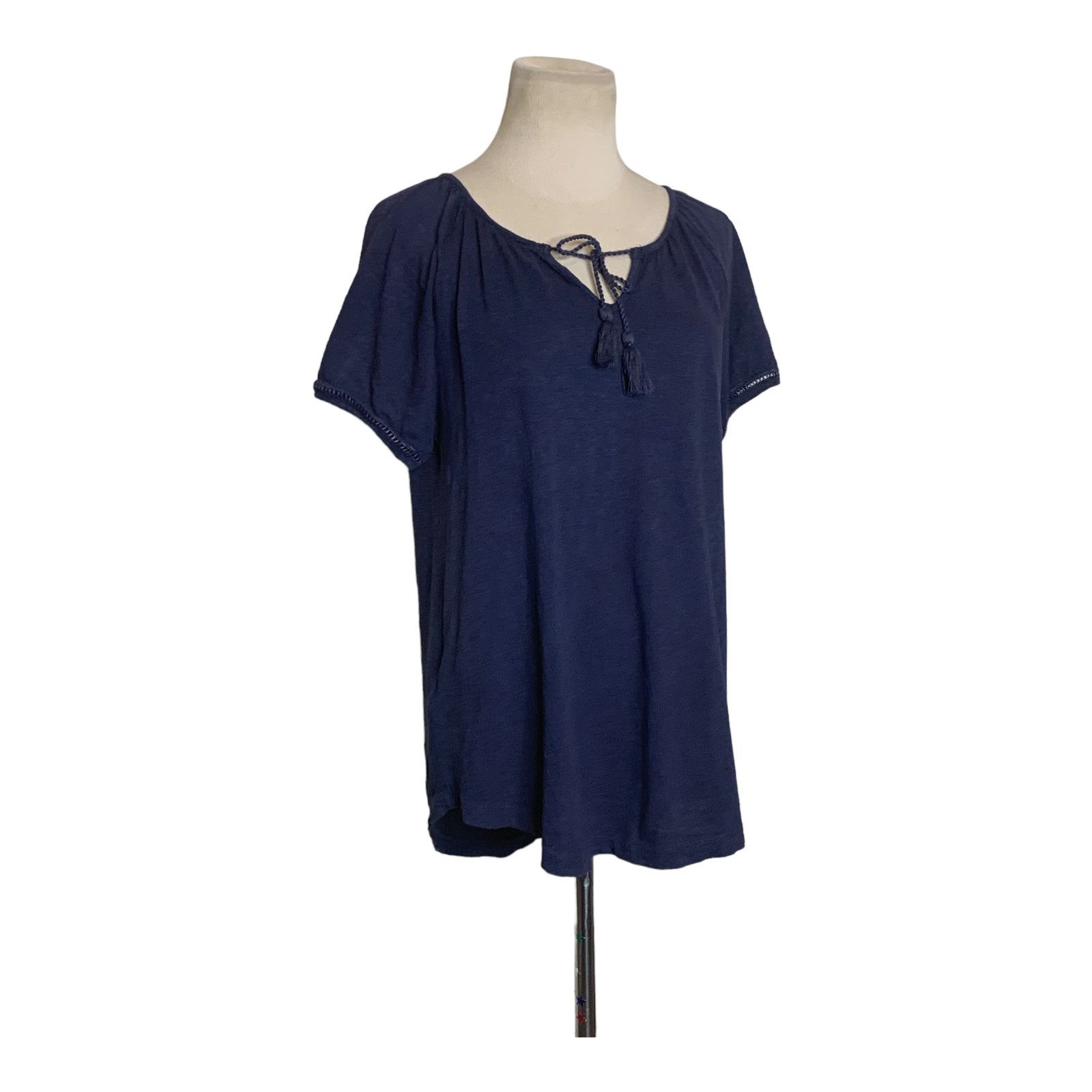 Eddie Bauer Eddie Bauer blue short sleeves cotton tunic top size small Size S / US 4 / IT 40 - 7 Thumbnail