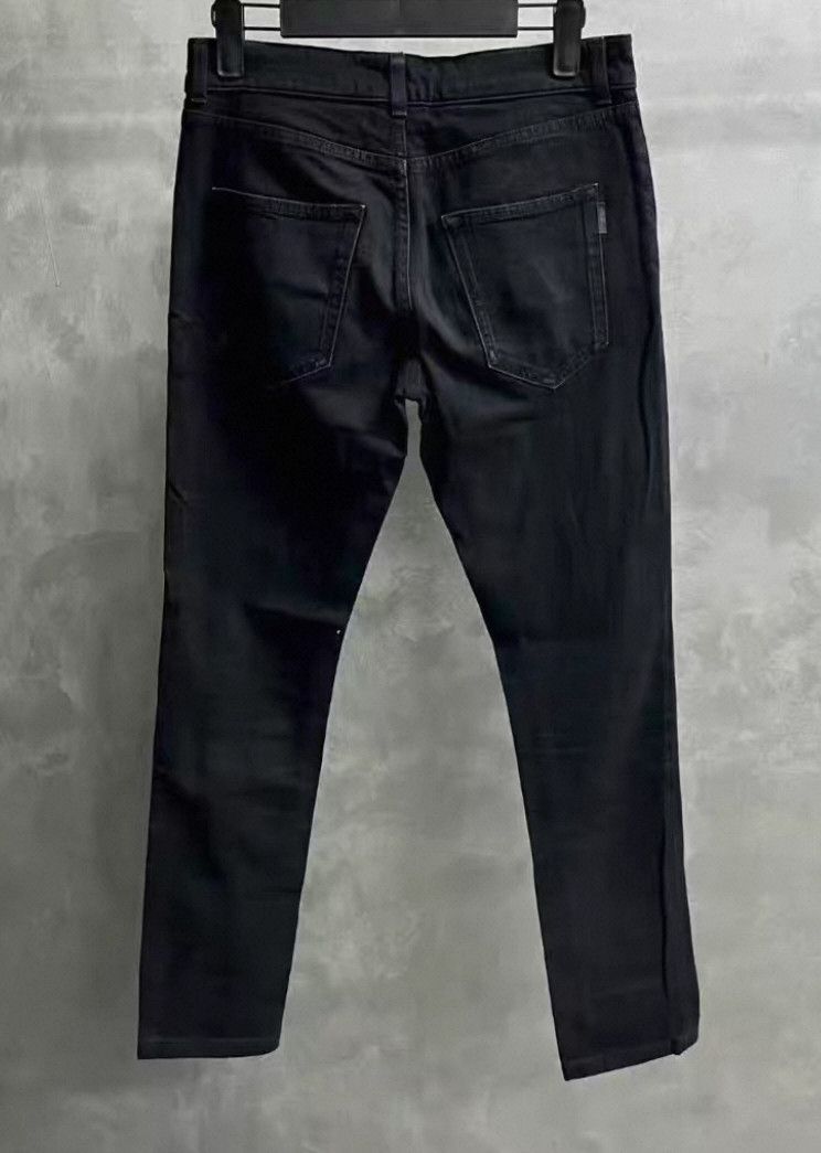 Saint Laurent Paris Saint Laurent Paris Cat beard pleated micro-brushed wax je Size US 28 / EU 44 - 2 Thumbnail