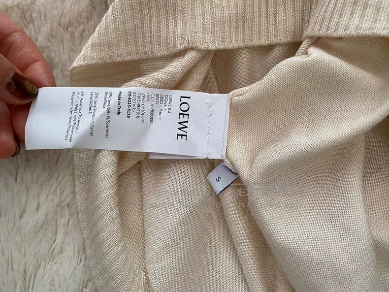 Loewe Loewe Milk White Wool Knit Cardigan Size S / US 4 / IT 40 - 3 Thumbnail
