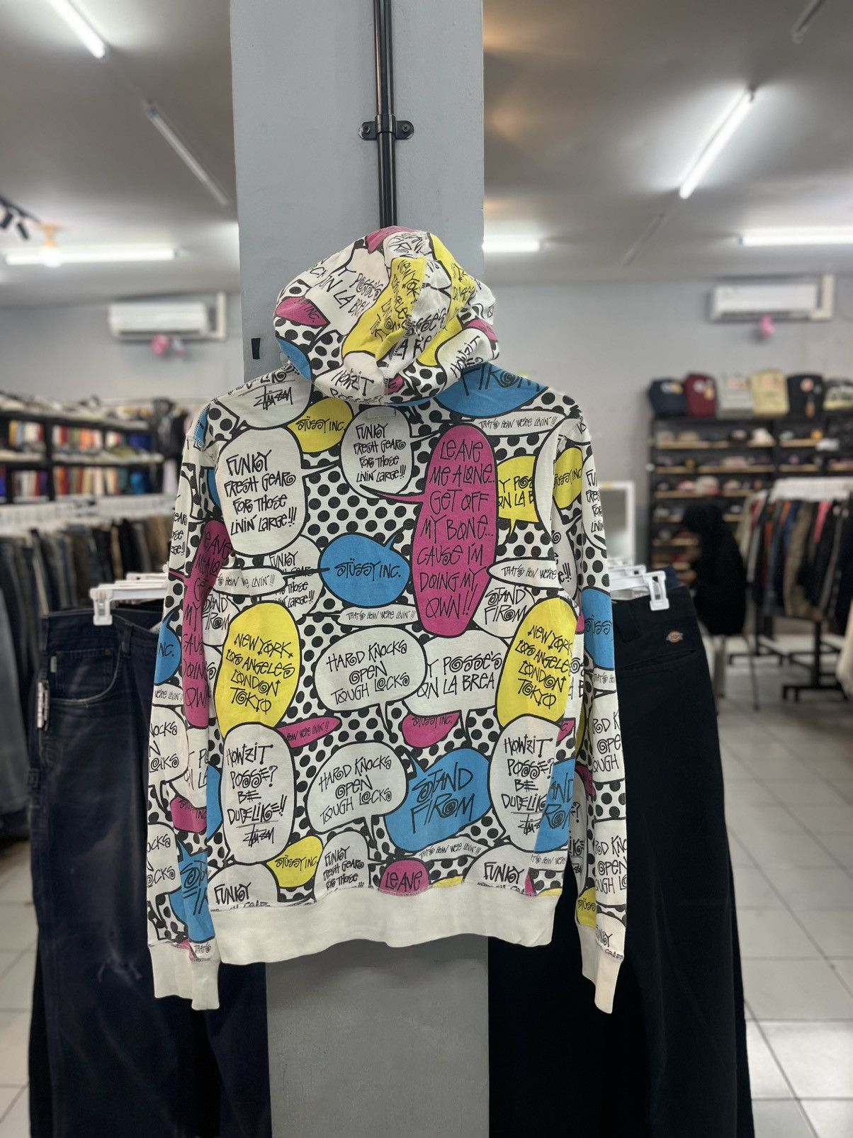 Stussy Vintage Stussy Speech Bubble Zip Up Hoodie Size US S / EU 44-46 / 1 - 2 Thumbnail
