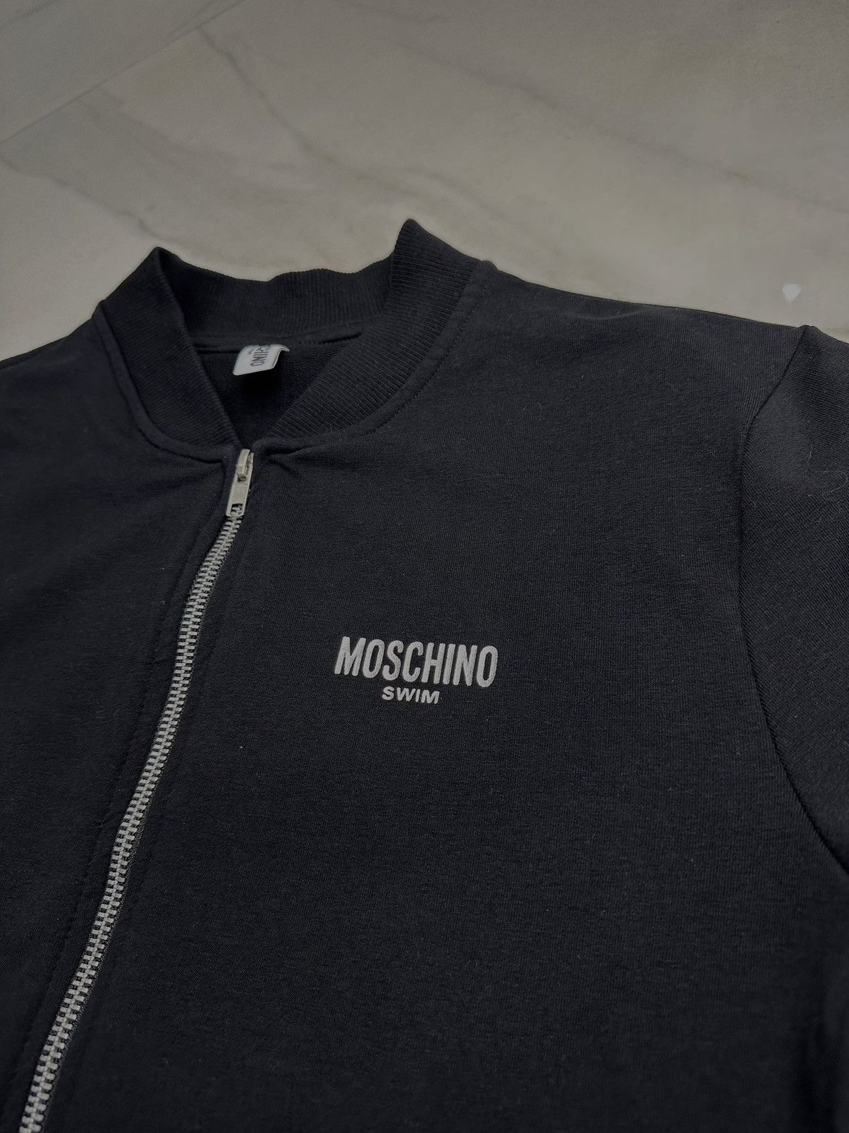 Moschino Moschino Swim Bomber Jacket Black Zip Size S / US 4 / IT 40 - 4 Thumbnail