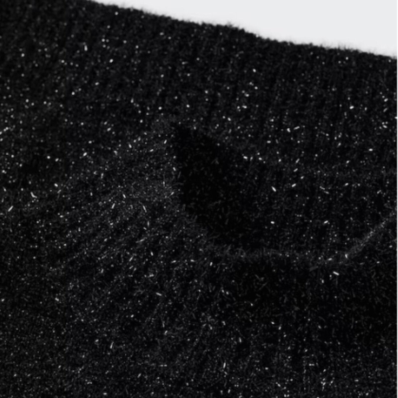 Mango Mango Shiny Turtleneck Black Cropped Sweater NWT XL Size XL / US 12-14 / IT 48-50 - 6 Thumbnail