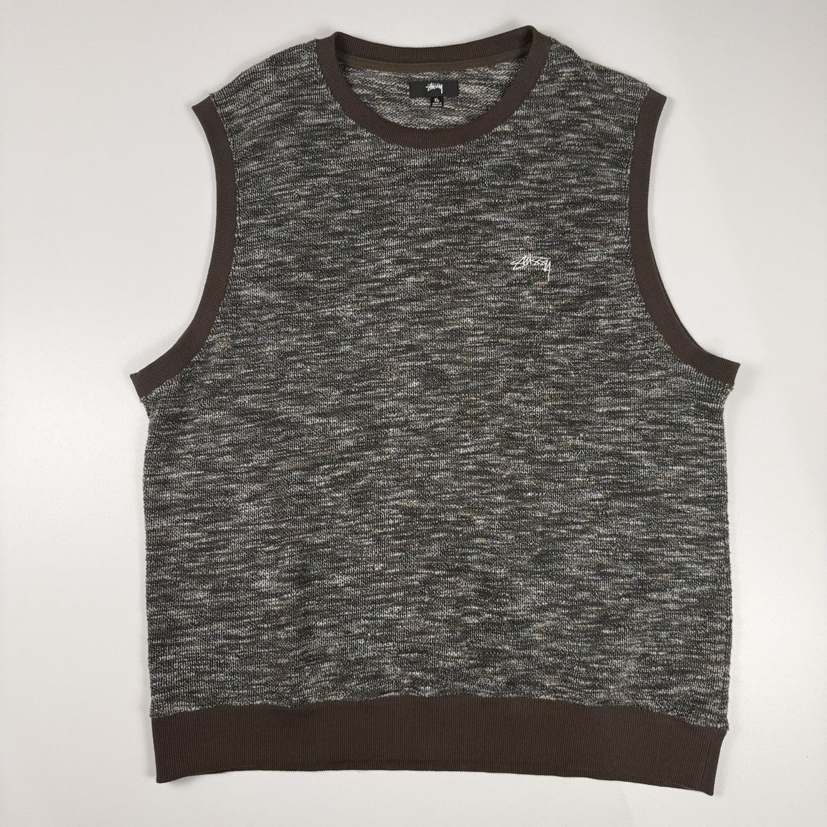 ゆ*様 【美品】Stussy Stacked Sweater Vest / ニッ Stussy - Stacked Sweater Vest - Dark Navy | available at LCD