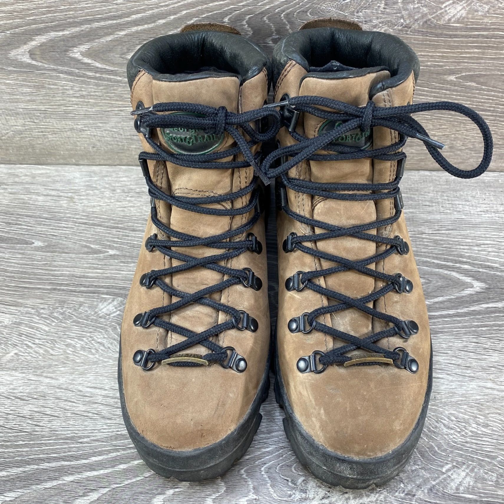 Vintage Georgia Sport & Trail Brown Leather Gore-Tex Hiking Work Boots 8 M Mens Size US 6 / EU 39 - 3 Thumbnail