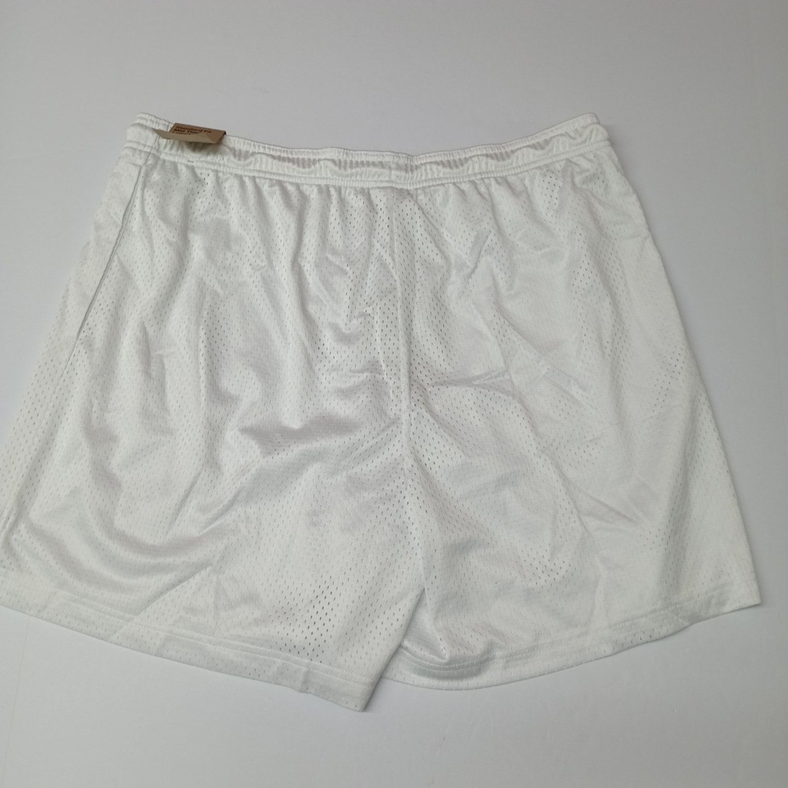 Nike Nike Dri Fit 5" Mesh Basketball Shorts Men Size XL White New Size US 35 - 8 Thumbnail