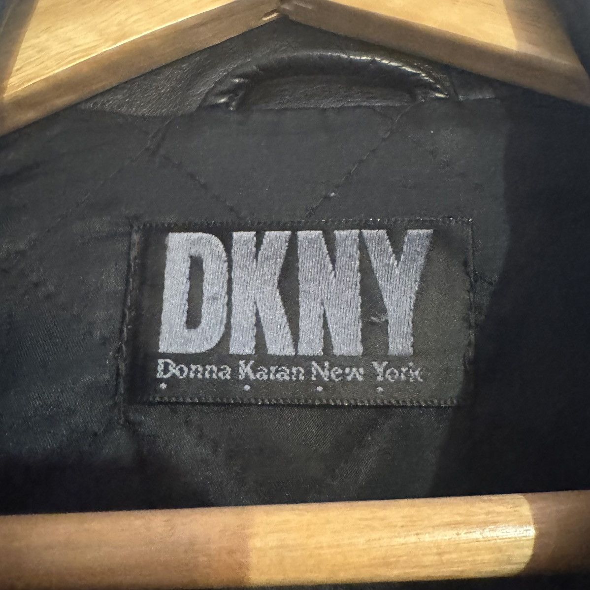 DKNY 90s DKNY Donna Karan Leather Jacket Black Collared Zip Size US M / EU 48-50 / 2 - 3 Thumbnail